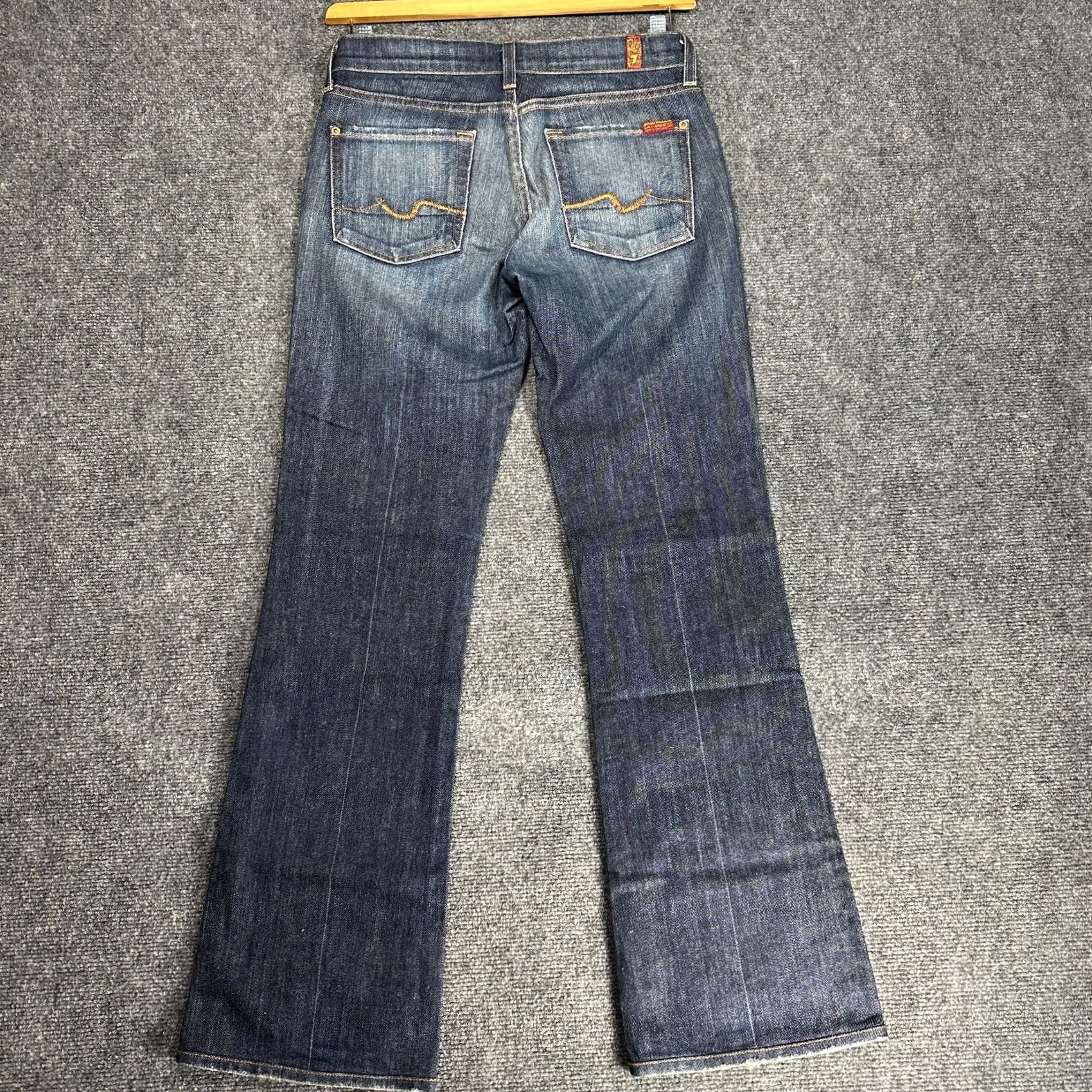 7 For All Mankind 7 For All Mankind Jeans Womens Jeans Bootcut 27 Medium Wash Blue Cotton Stretch 5-Pocket Size 27" / US 4 / IT 40 - 7 Thumbnail