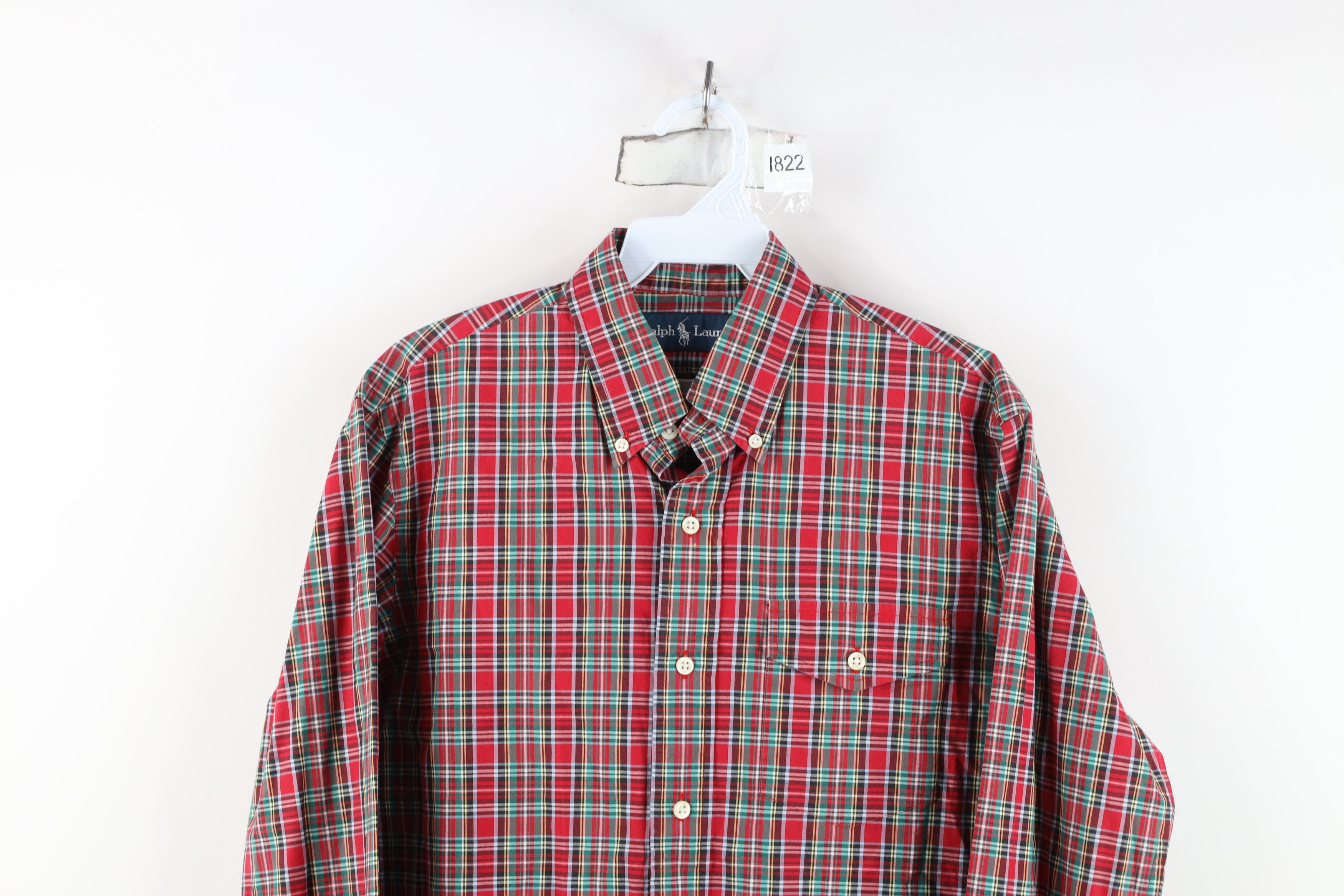Ralph Lauren Vintage 90s Ralph Lauren Button Down Shirt Rainbow Plaid Size US S / EU 44-46 / 1 - 2 Thumbnail