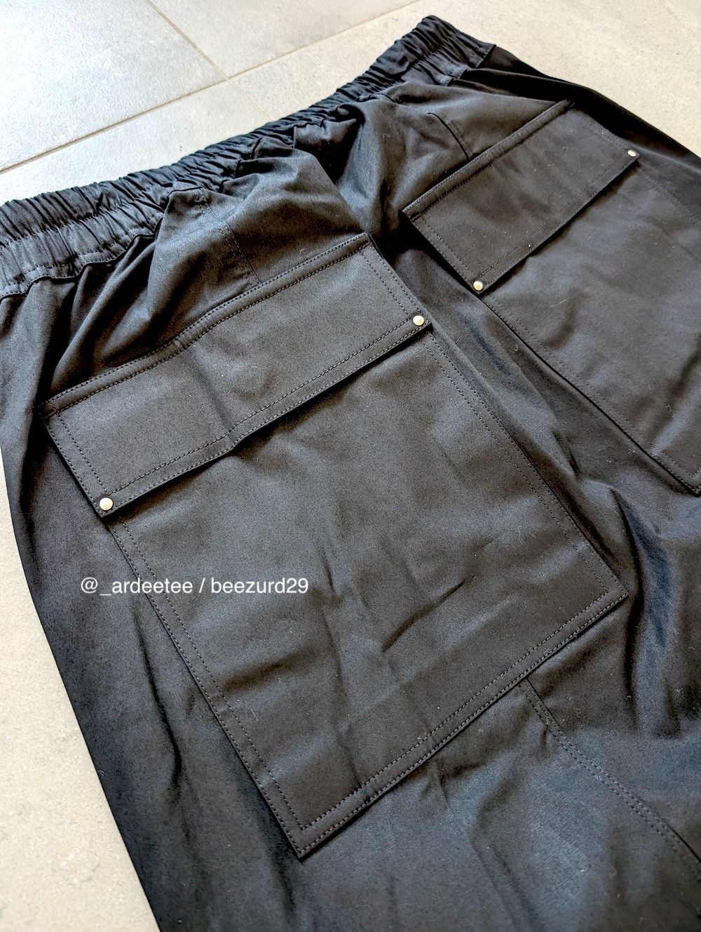 Rick Owens *NEW* DRAWSTRING DROP CROTCH PANTS FW22 STROBE Size US 32 / EU 48 - 4 Thumbnail