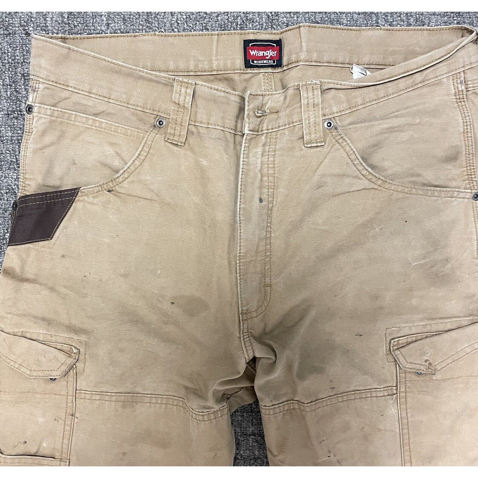 Carhartt × Vintage × Wrangler Distressed Wrangler Double Knee Carpenter 36x30 Pants Size US 36 / EU 52 - 2 Thumbnail