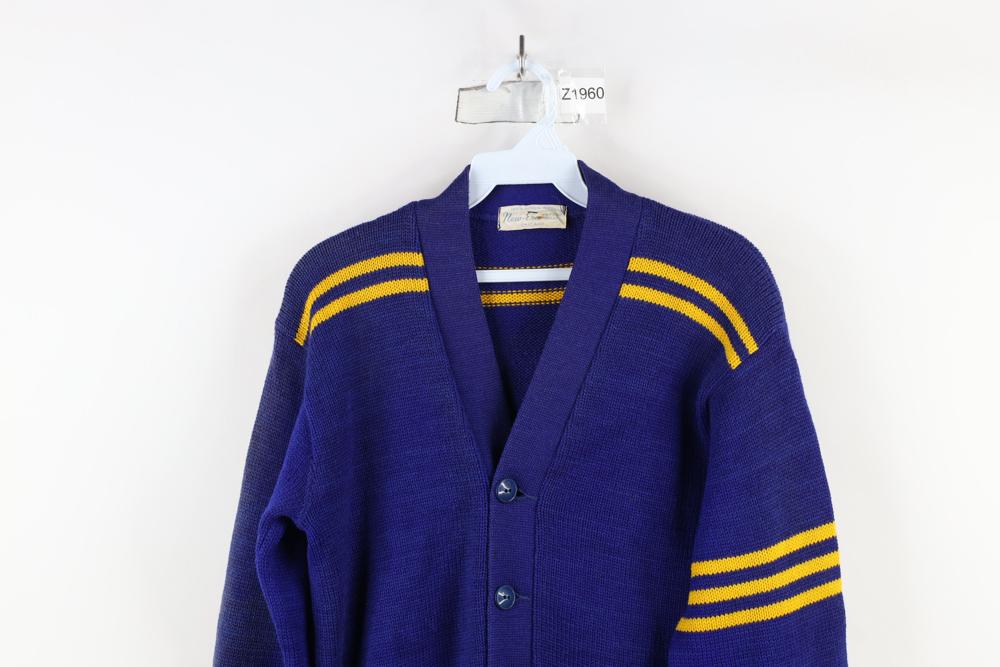New Era × Vintage Vintage 50s 60s New Era Letterman Cardigan Sweater USA Size US M / EU 48-50 / 2 - 2 Thumbnail