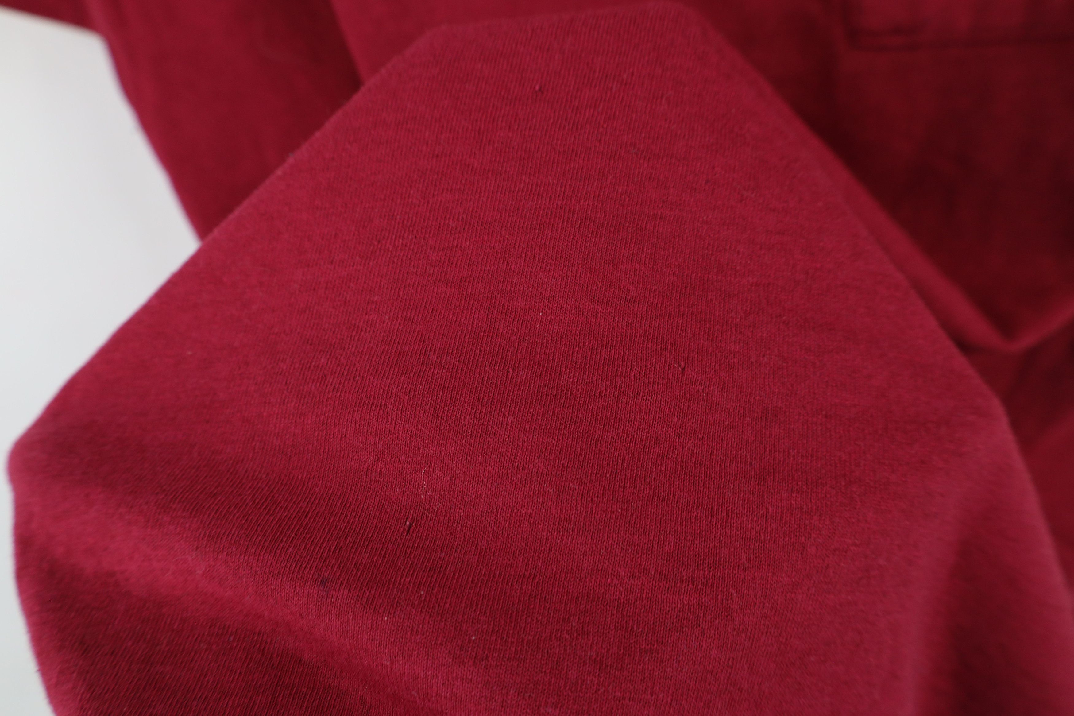 Vintage Vintage 90s Streetwear Blank Thin Pocket T-Shirt Red USA Size US M / EU 48-50 / 2 - 8 Thumbnail