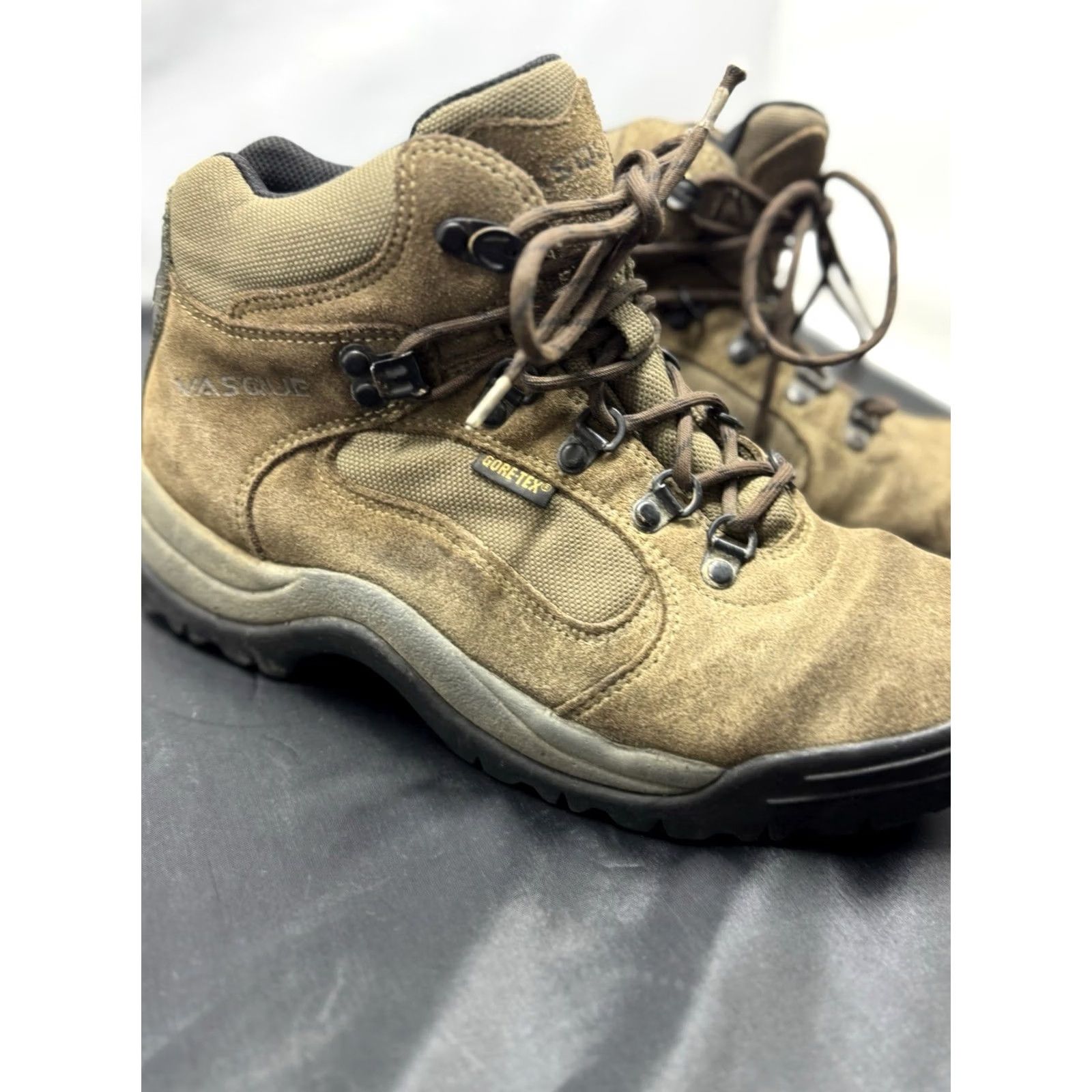 Vasque Vasque Boots Women 8 Brown Suede Gore Tex Waterproof Hiking Trail Combat Ankle Boot Womens Size US 9 / IT 39 - 3 Thumbnail