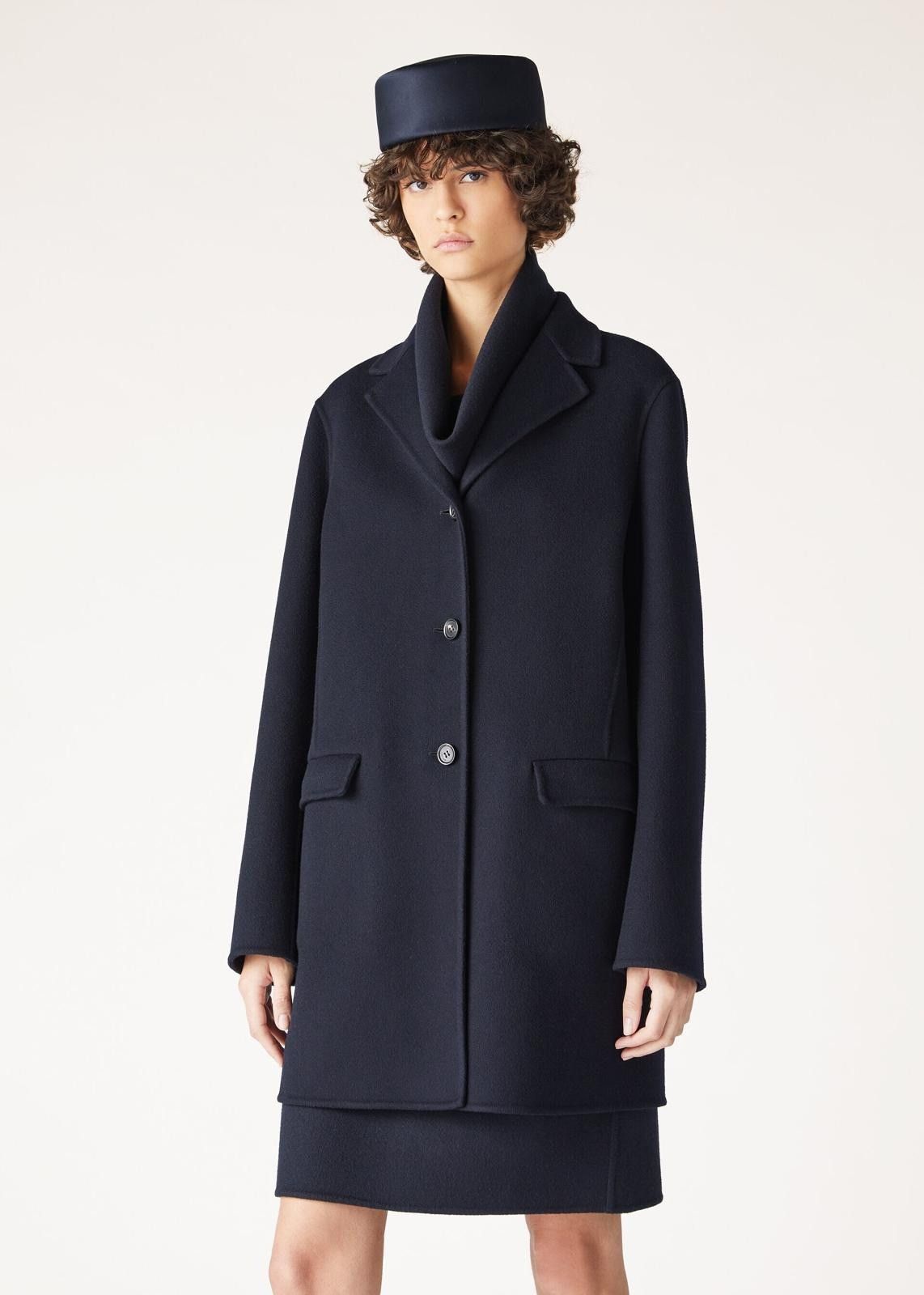 Loro Piana o1srvl11e0725 FAO3274 Baby Cashmere Coat in Navy Blue Size L / US 10 / IT 46 - 2 Thumbnail