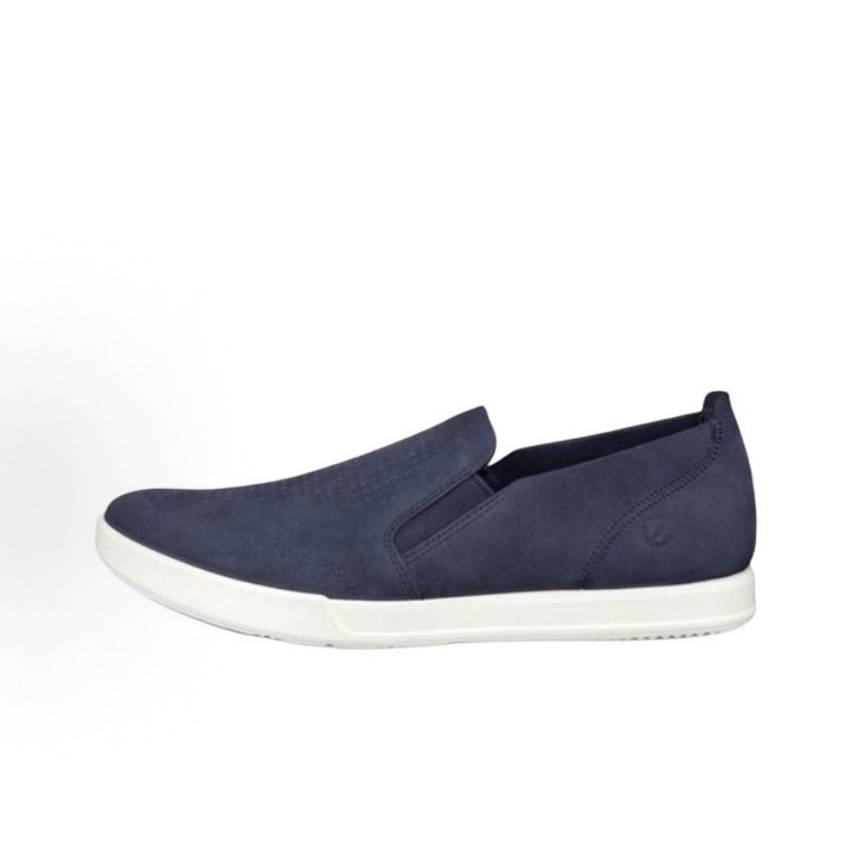 Ecco ECCO MEN'S 47 BLUE TRAVEL SLIP ON 55111402038 MARINE SUEDE Size US 13 / EU 46 - 2 Thumbnail