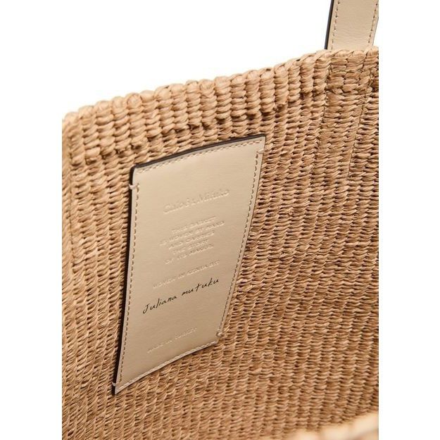 Chloe Chloe Horse Medal Deep Ivory Raffia-Effect Basket Shoulder B Size ONE SIZE - 6 Thumbnail