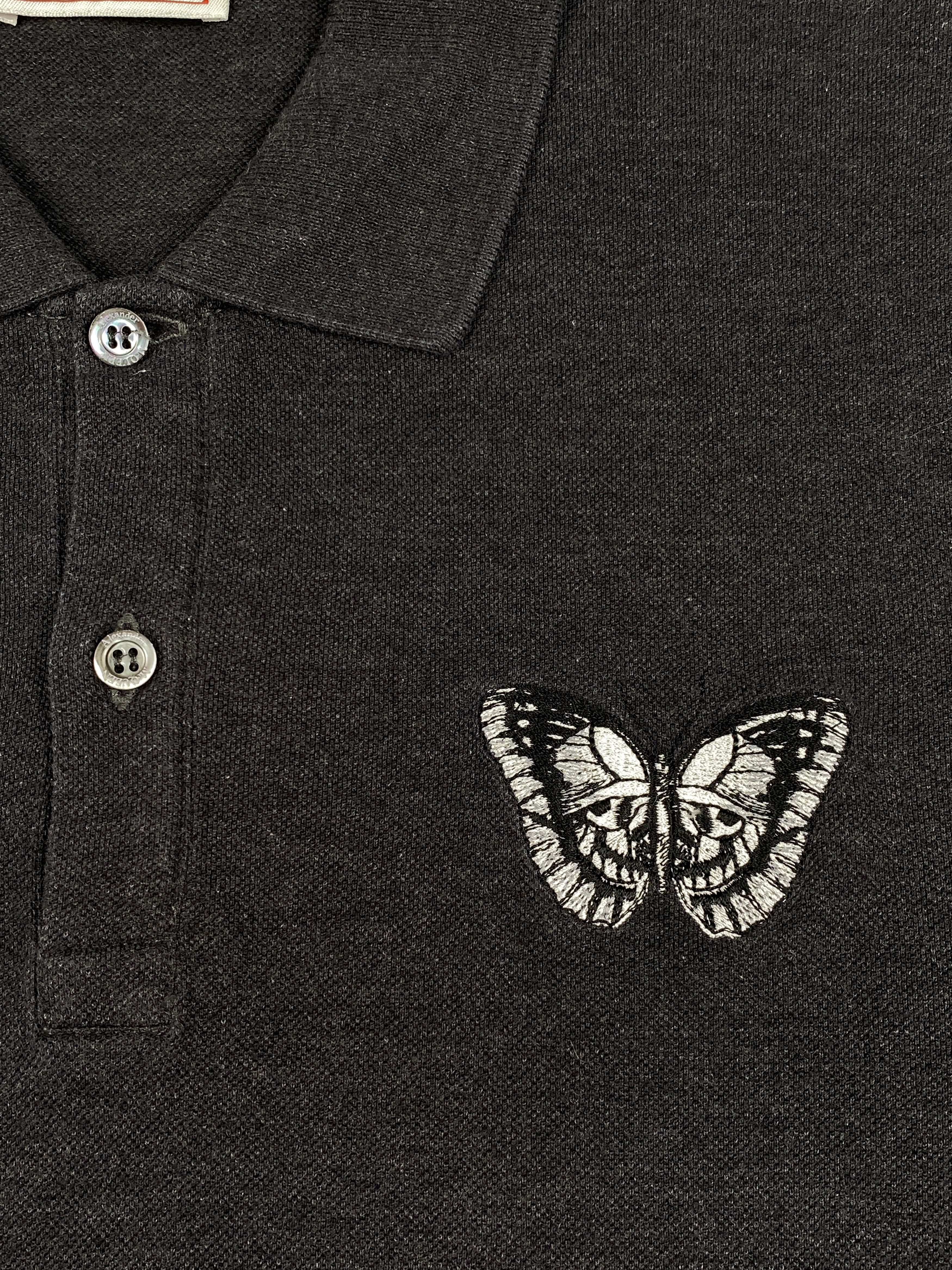 Alexander McQueen Butterfly Skull Polo Shirt Size US L / EU 52-54 / 3 - 7 Thumbnail