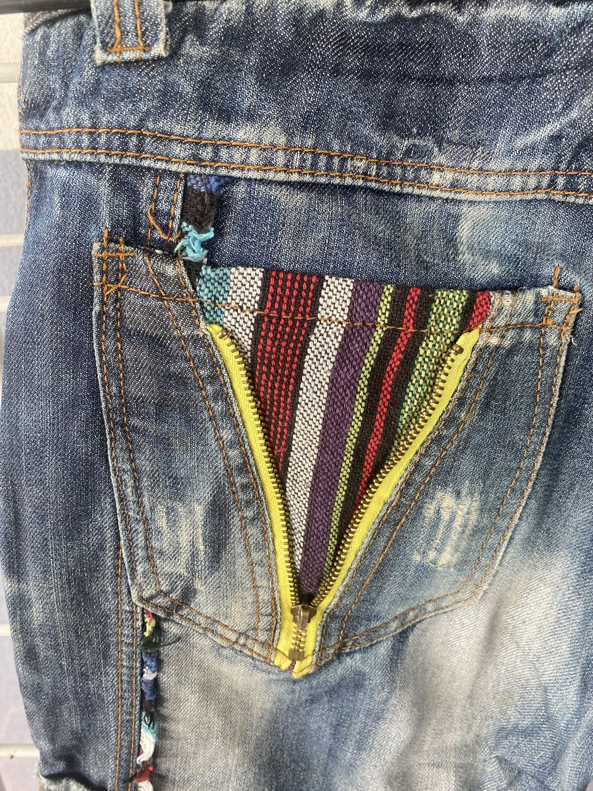 Japanese Brand × Vintage Vintage Crazy Leopard Punk Style Denim Size US 30 / EU 46 - 7 Thumbnail