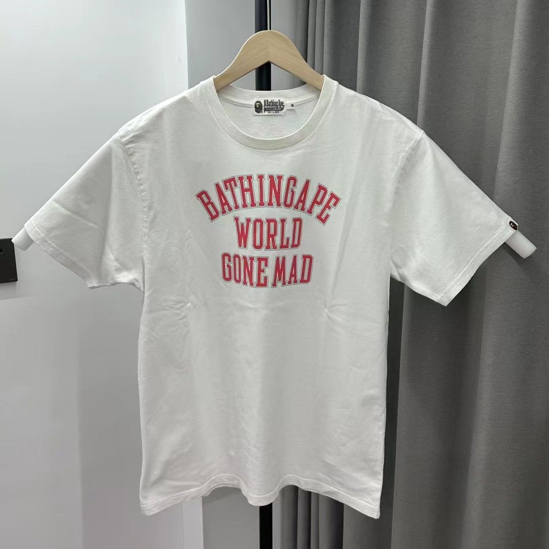 Bape WORLD GONE MAD TEE Size US M / EU 48-50 / 2 - 1 Thumbnail