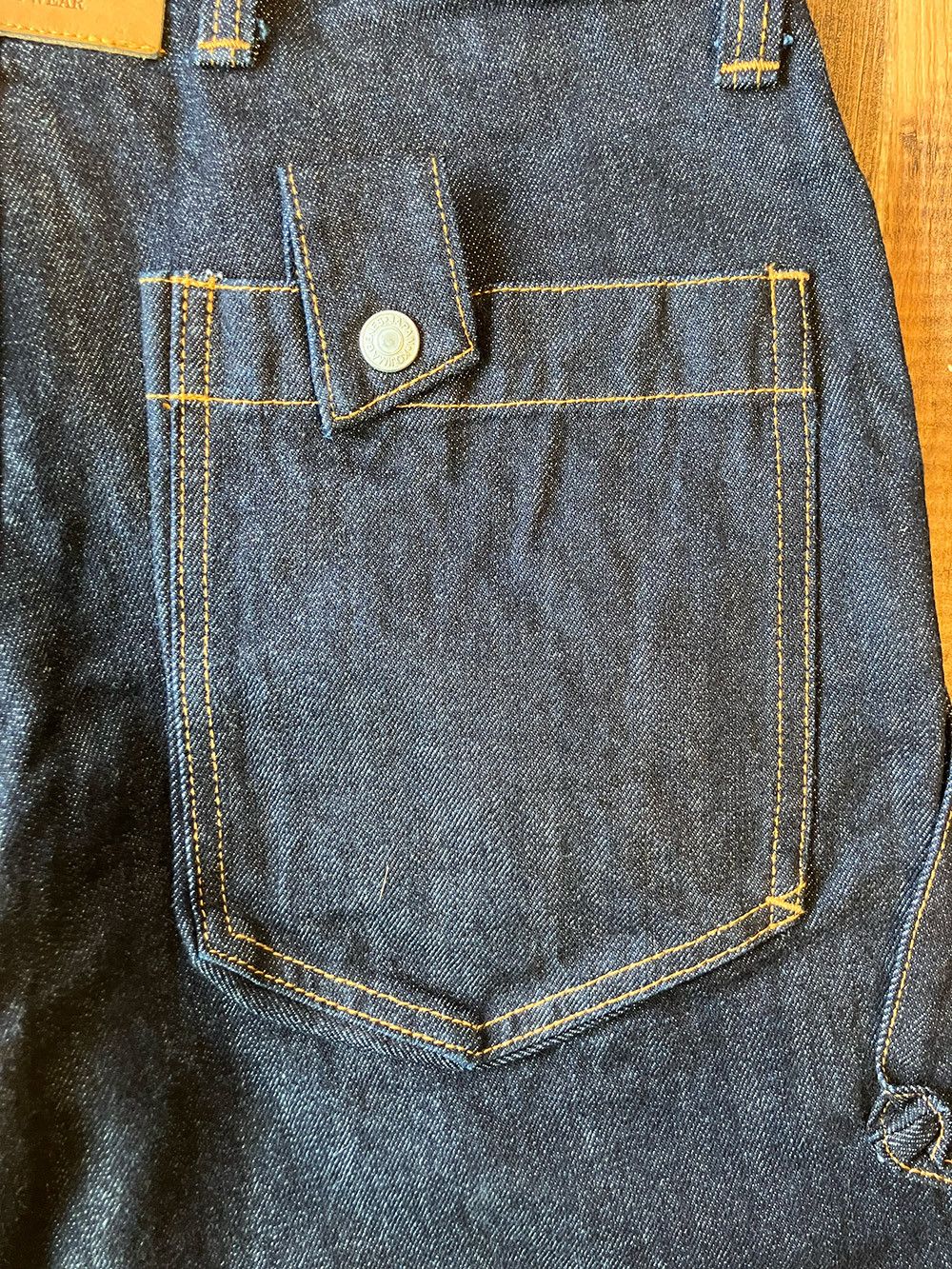 KOJIMA GENES Kojima Genes RNB-1127 W33 x L34 13oz Denim Cargo Pants Size US 33 - 13 Thumbnail