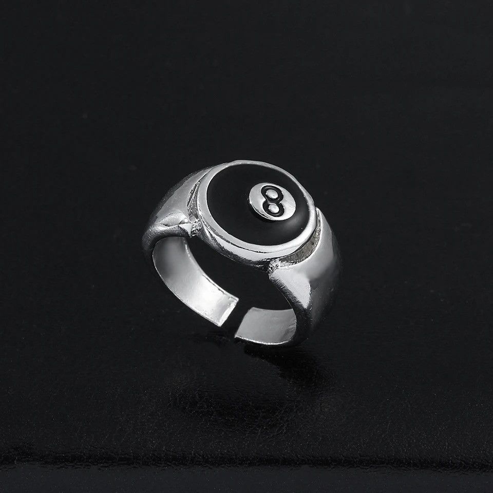 Vintage 8 ball ring x Adjustable Ring x Billiards | Grailed