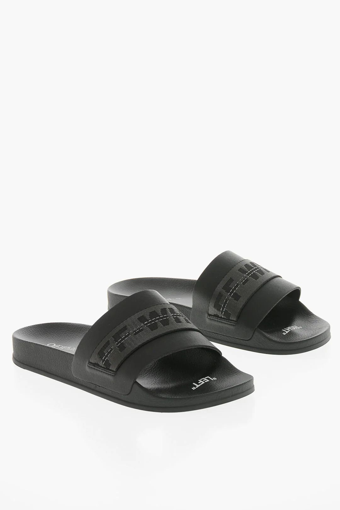 Off-White og1mm0426 Solid-Color Slides in Black Size US 8 / EU 41 - 3 Thumbnail