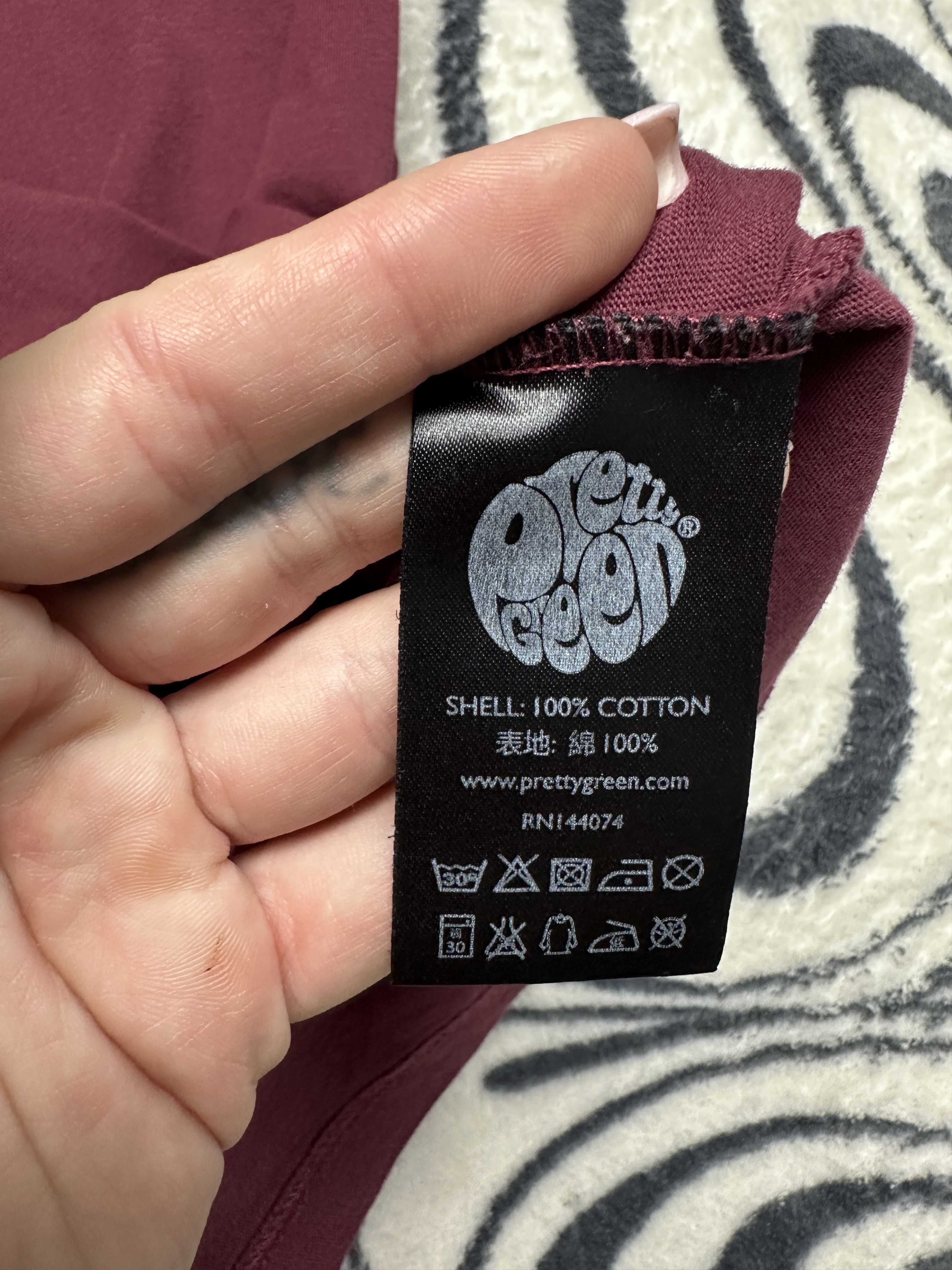 Pretty Green Pretty Green Big Logo Mens T-Shirt Tee Size US XL / EU 56 / 4 - 5 Thumbnail