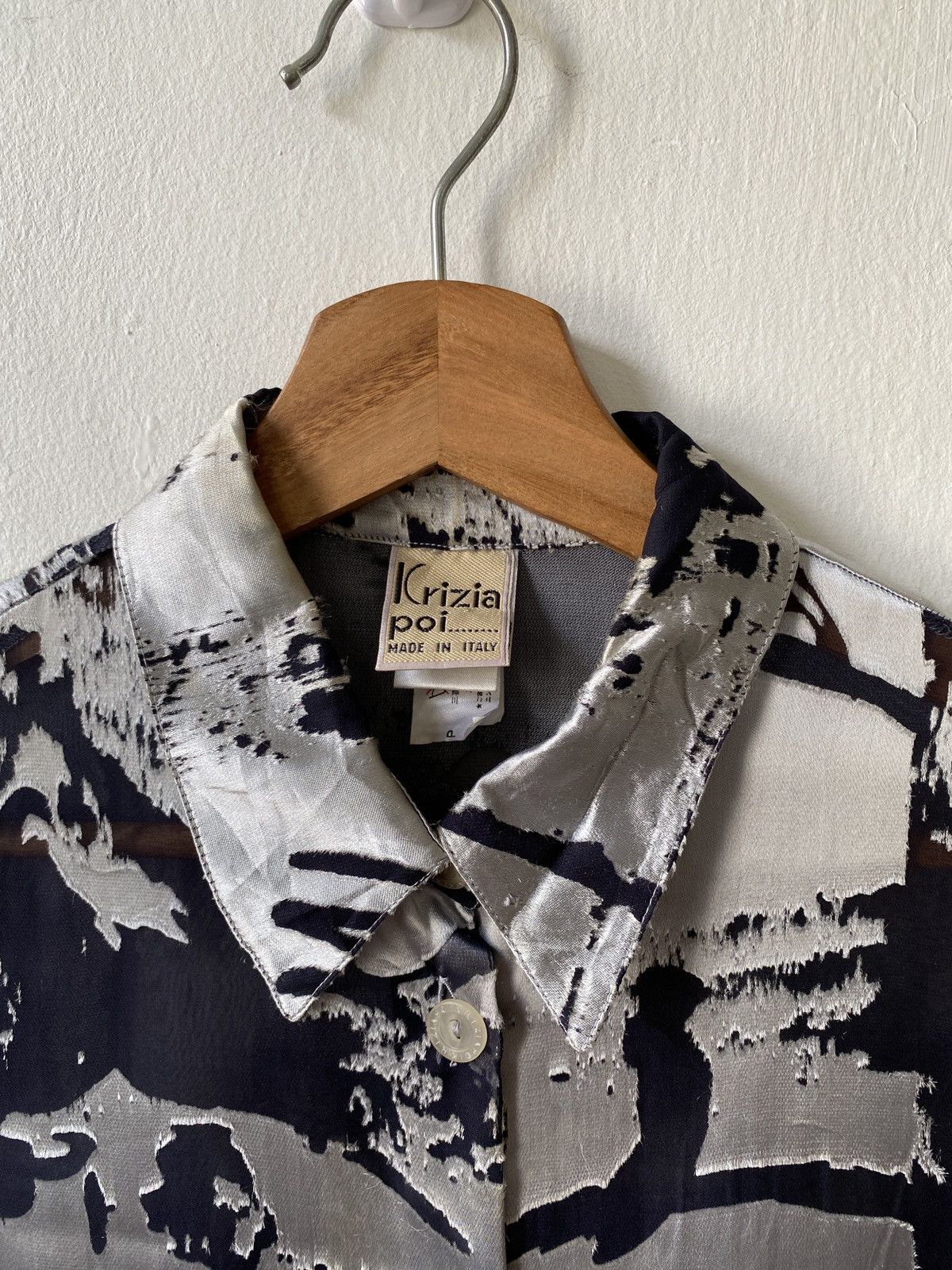 Krizia Uomo Krizia Poi Psyche Delic Design Button Up Tee Size US M / EU 48-50 / 2 - 12 Thumbnail