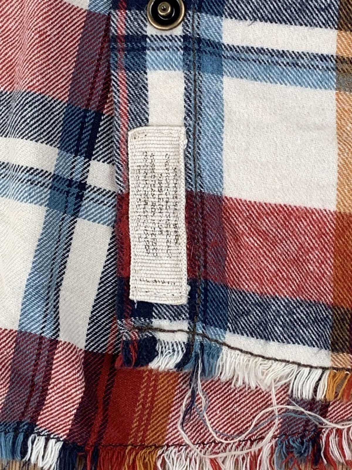 If Six Was Nine Rare Goa Snap Buttons Plaid Tartan Flannel Shirt Size US M / EU 48-50 / 2 - 21 Thumbnail