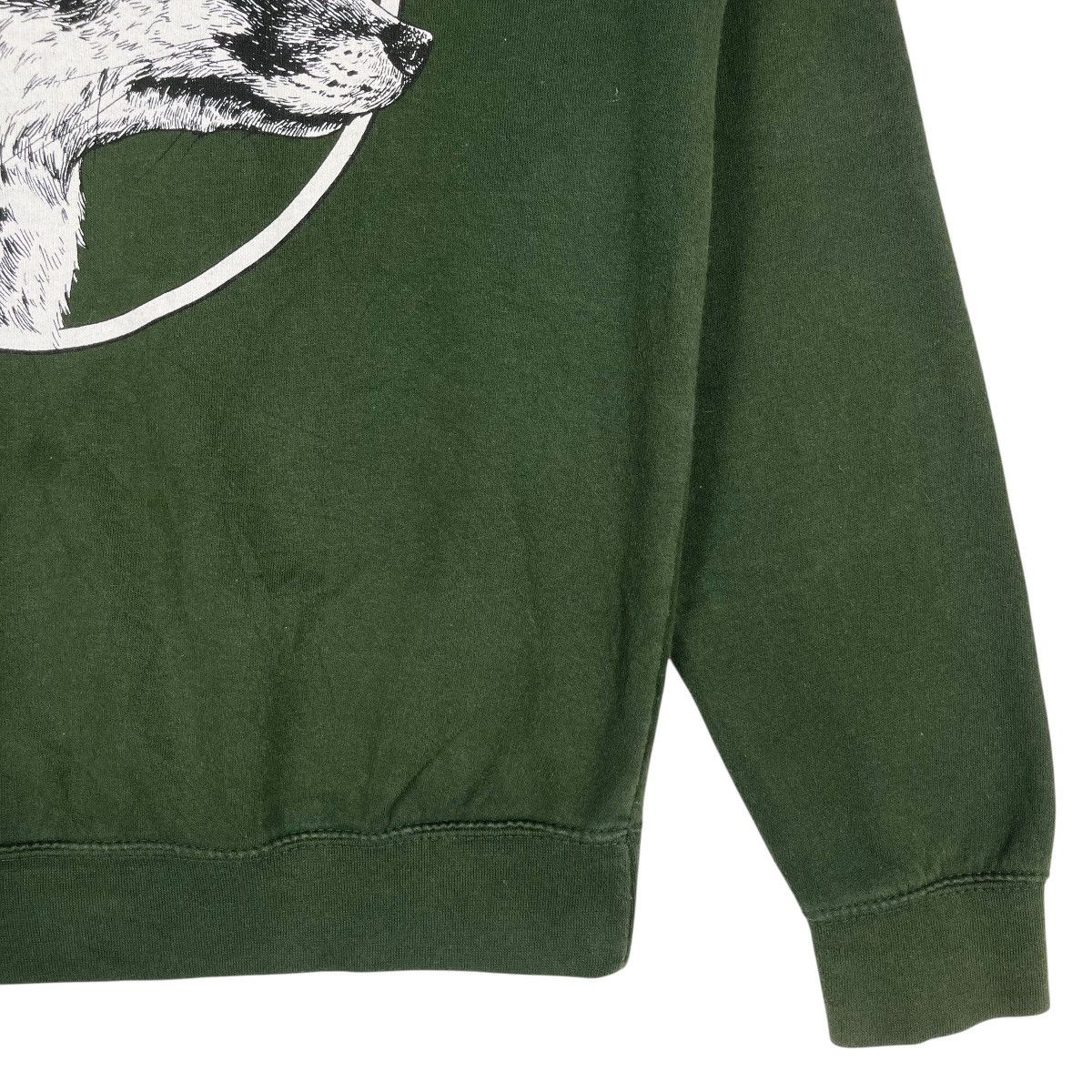 Japanese Brand Coyote Graphic Crewneck Sweatshirt Green Size US S / EU 44-46 / 1 - 5 Thumbnail