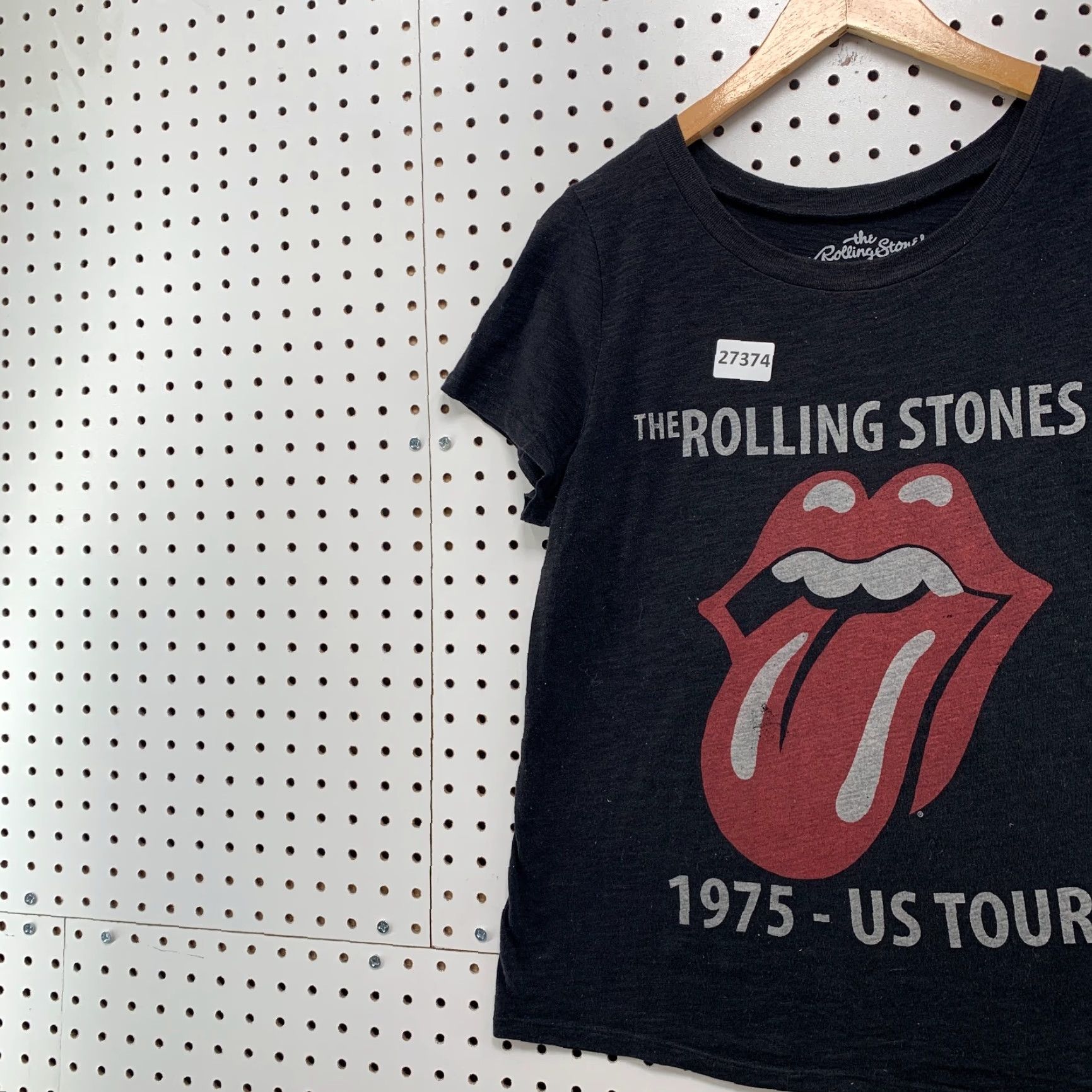 Vintage The rolling Stones Shirt Black Womens M 1975 Tour Graphic Band 19.5x23.5 Size M / US 6-8 / IT 42-44 - 7 Thumbnail