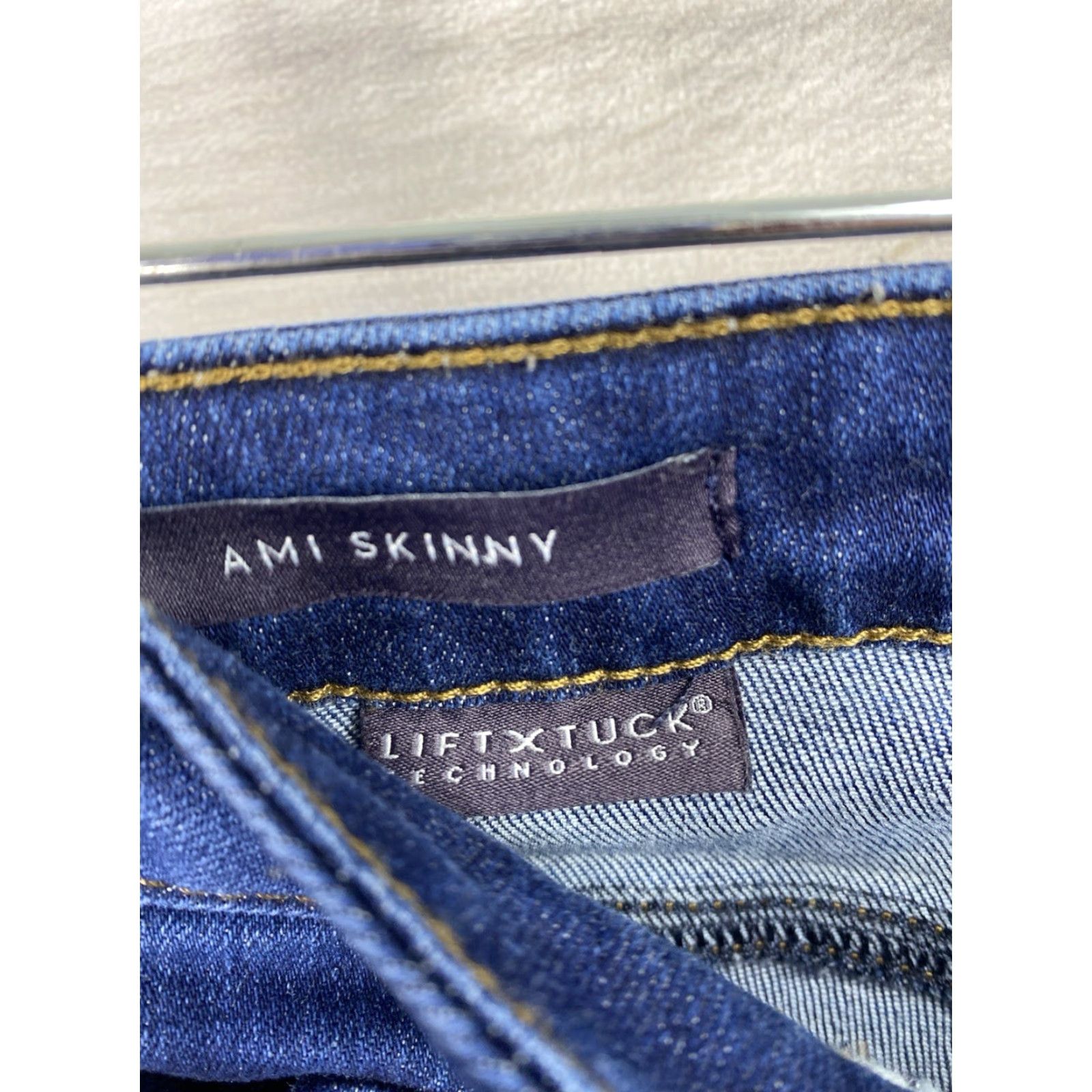 NYDJ NYDJ Ami Jeans Womens 12P Skinny 5-Pocket Denim Dark Blue Stretch Mid Rise Petite - USA Brand NYDJ - Jeans Size 34" / US 12 / IT 48 - 6 Thumbnail
