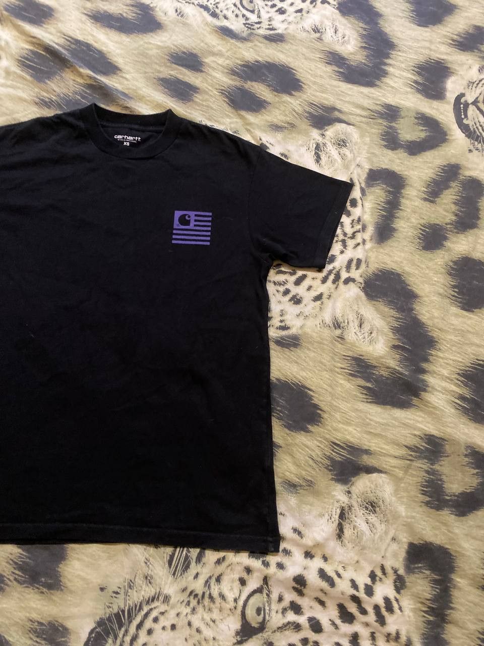 Carhartt Vintage black big prit T-Shirt Carhartt logo crazy Y2K Size US XS / EU 42 / 0 - 8 Thumbnail