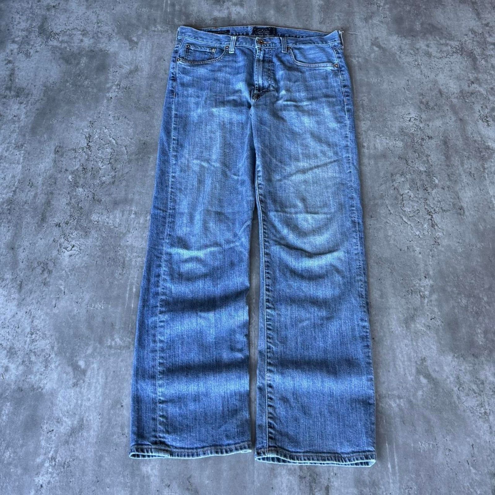 Japanese Brand × Lucky Brand × Vintage Vintage Y2K Lucky Brand Baggy Grunge Opium Denim Jeans Size US 34 / EU 50 - 2 Thumbnail