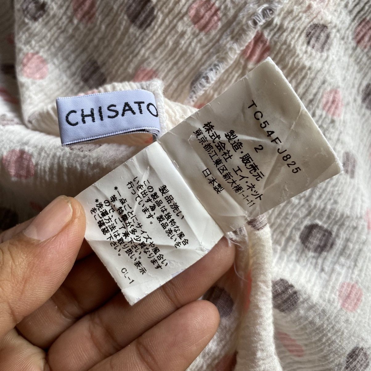 Tsumori Chisato Tsumori Chisato Pink Red Polka Dot Long Sleeve Shirt Size XS / US 0-2 / IT 36-38 - 7 Thumbnail