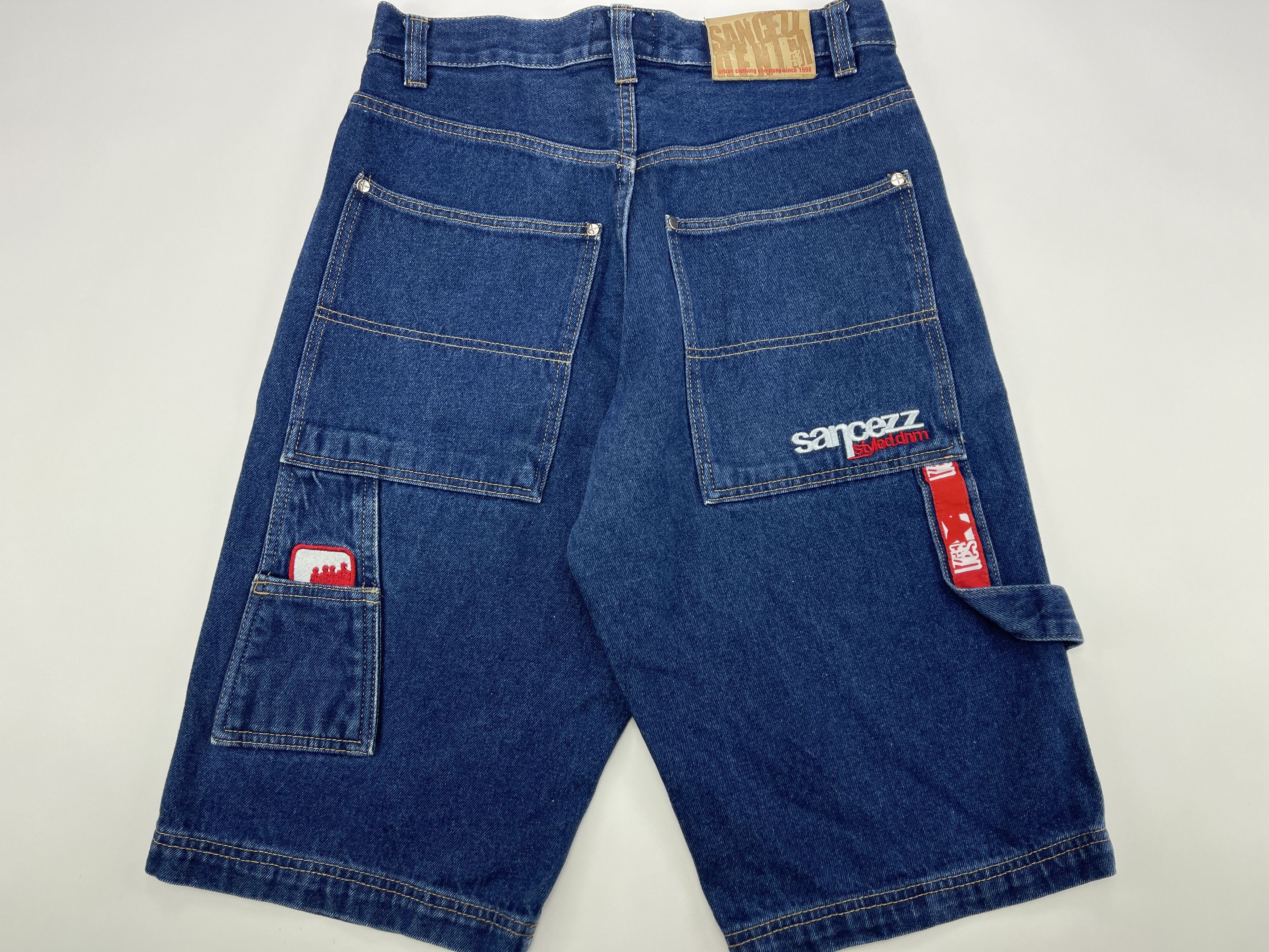 Vintage Sancezz jeans shorts, vintage skater shorts, 90s hip hop 30 Size US 30 / EU 46 - 1 Thumbnail