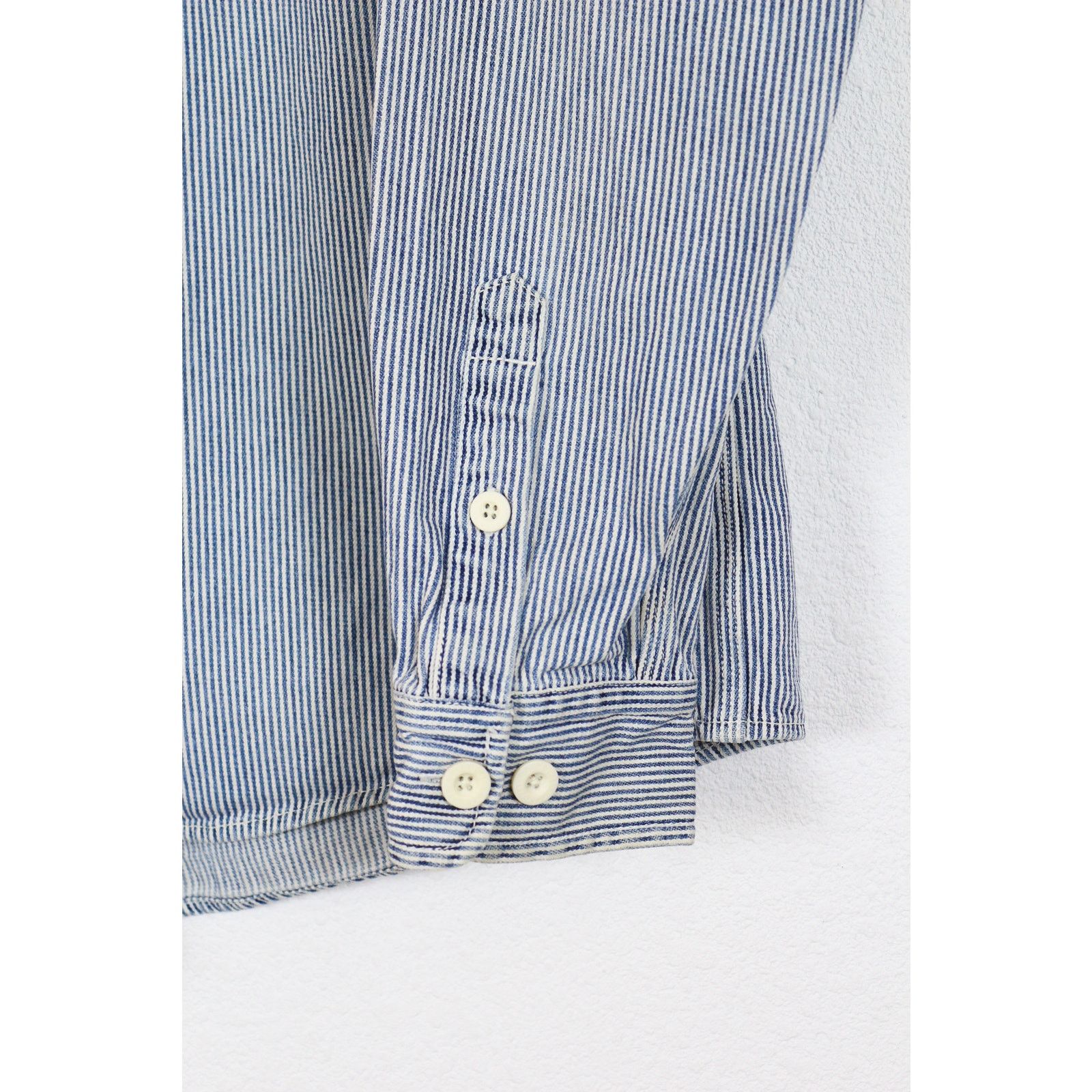 Carhartt Carhartt Logo Striped Twill Harbor L/S Shirt Sailor Marine Size US L / EU 52-54 / 3 - 2 Thumbnail