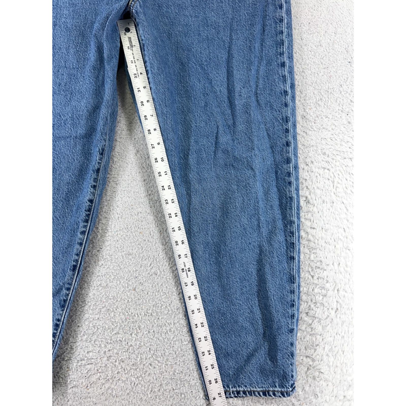 Levi's Levi's Jeans Womens 32 Blue Denim Wide-Leg High Rise Stretch Distressed Regular 5-Pocket Denim Pants Vintage No (if needed) Size 24" / US 00 / IT 34 - 7 Thumbnail