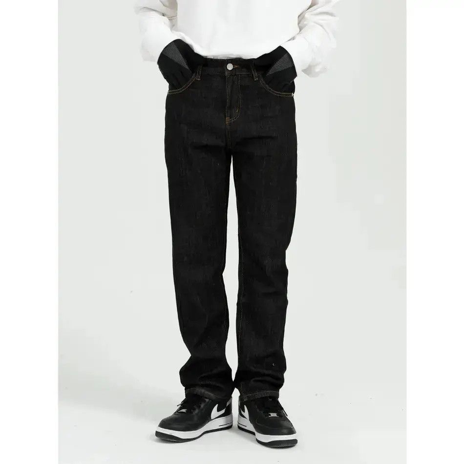 Japanese Brand Retro loose high street straight leg jeans Size US 32 / EU 48 - 1 Thumbnail