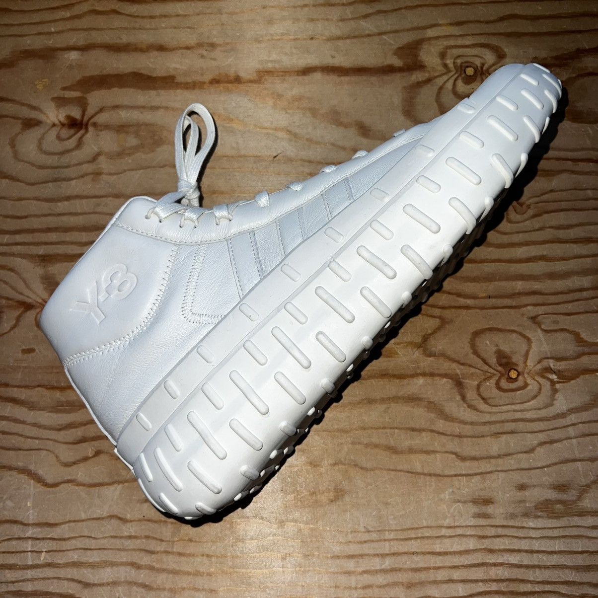 Y-3 ADIDAS Y-3 GR.1P HIGH NON DYED LEATHER DESIGNER SHOES Size US 12.5 / EU 45-46 - 9 Thumbnail
