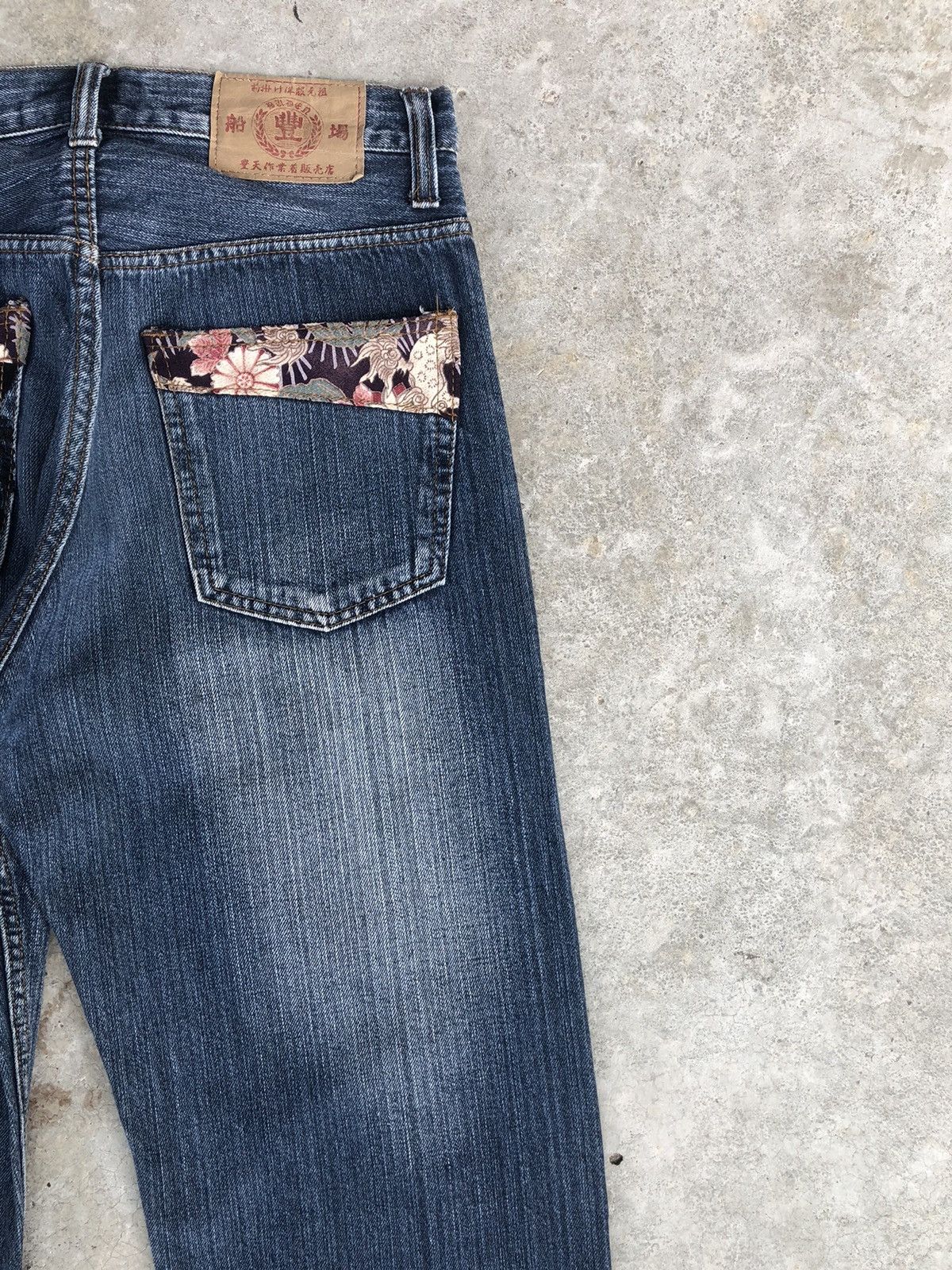 Japanese Brand Japanese Buden Dragon Embroidered Jeans Distressed Jeans Size US 31 - 10 Thumbnail