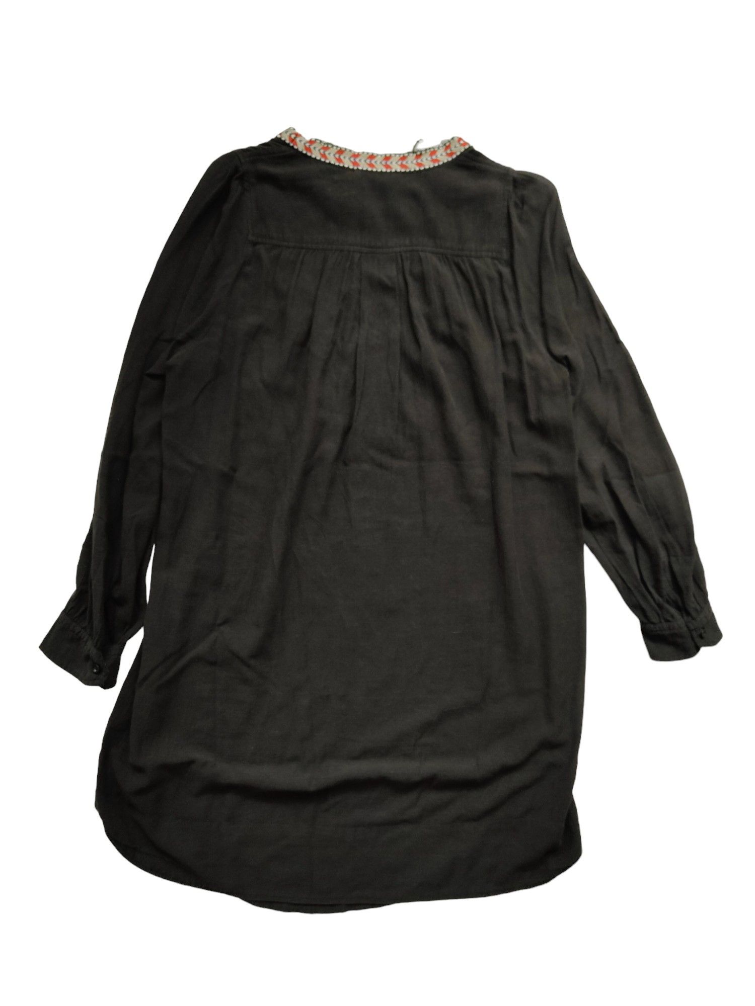 Isabel Marant Etoile Black Long Sleeves Dress With Ethnic Details Size S / US 4 / IT 40 - 2 Thumbnail