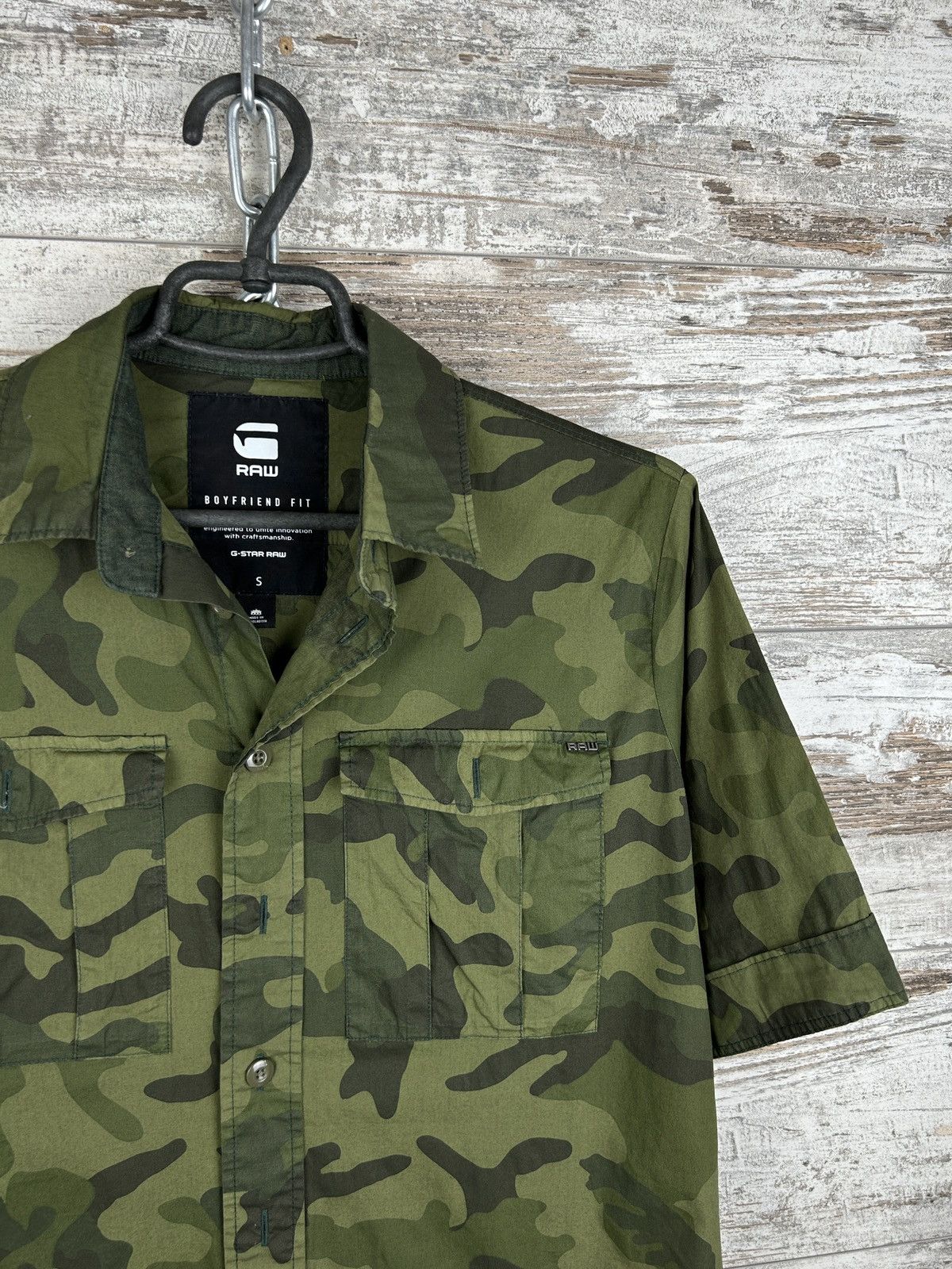 G-Star Mens G Star Raw Shirts button up ROVIC PKT LONG BF SHIRT Size US S / EU 44-46 / 1 - 3 Thumbnail
