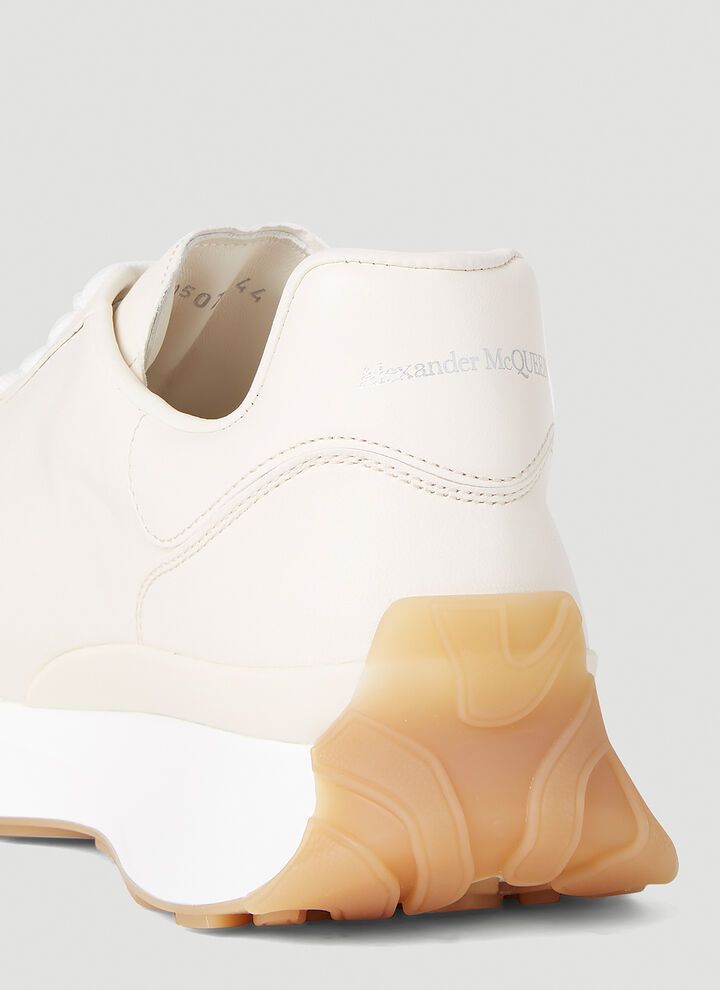 Alexander McQueen o1w1db10725 Sprint Runner in White Size US 7 / EU 40 - 5 Thumbnail