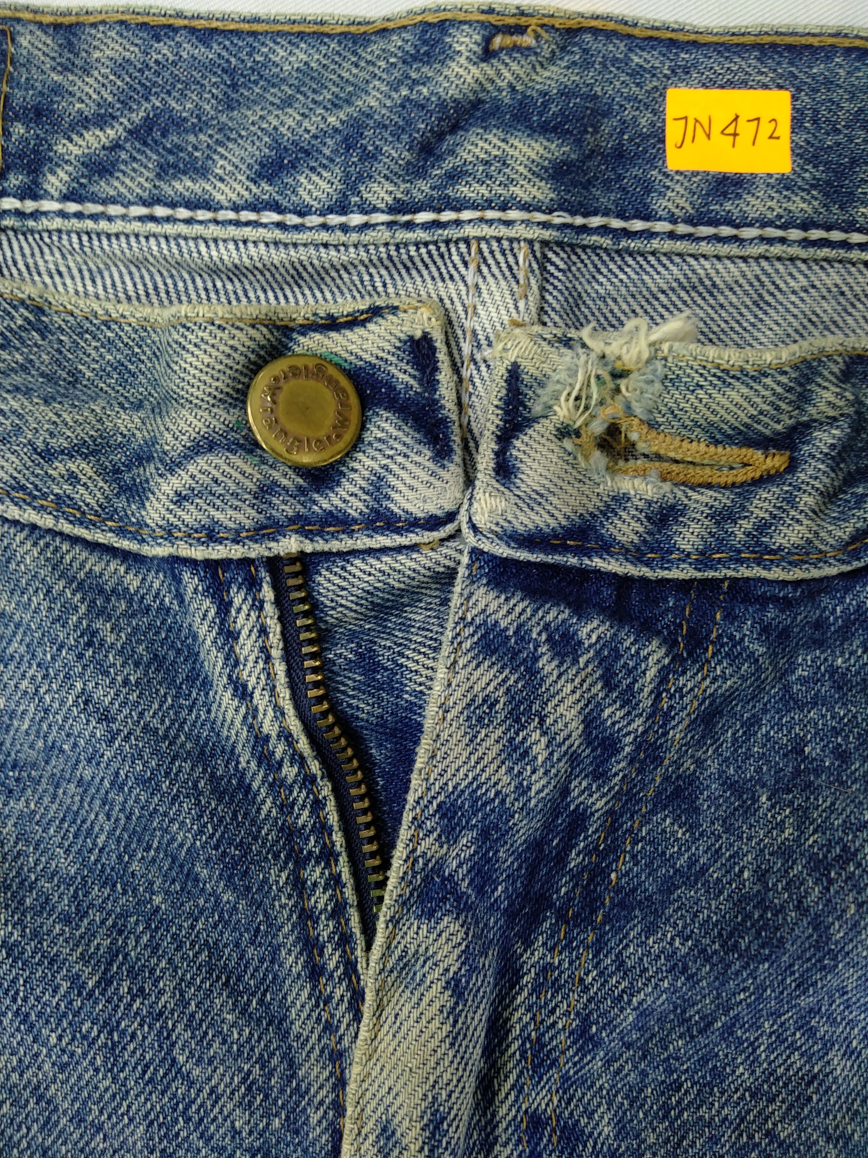 Wrangler Dirty Blue Wrangler Distressed Denim 34x28 -JN472 Size US 34 / EU 50 - 7 Thumbnail
