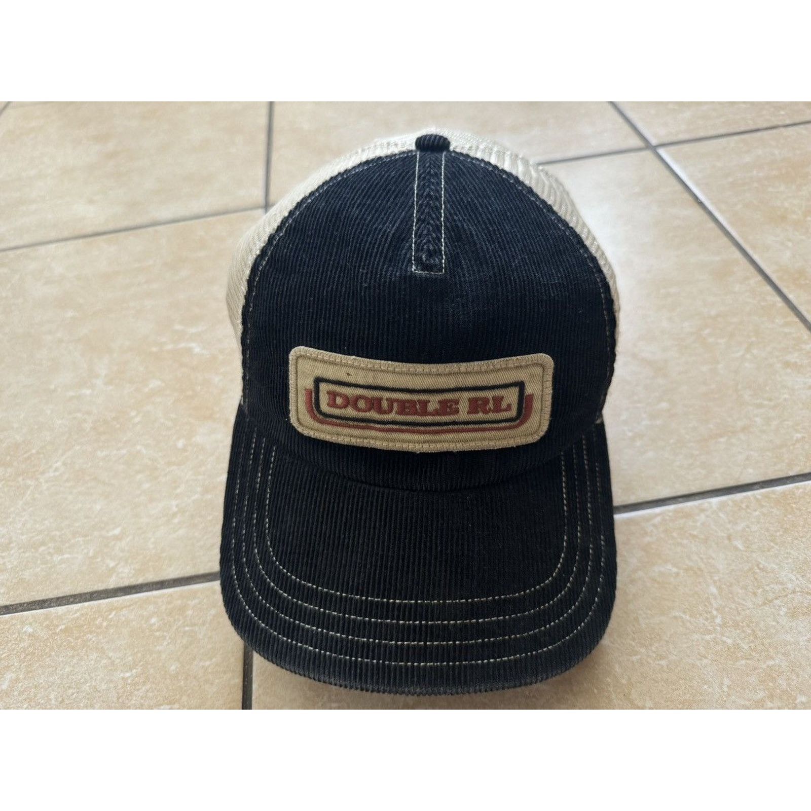 RRL Ralph Lauren RRL Ralph Lauren Double RL Corduroy Mesh Trucker Cap Size ONE SIZE - 2 Thumbnail
