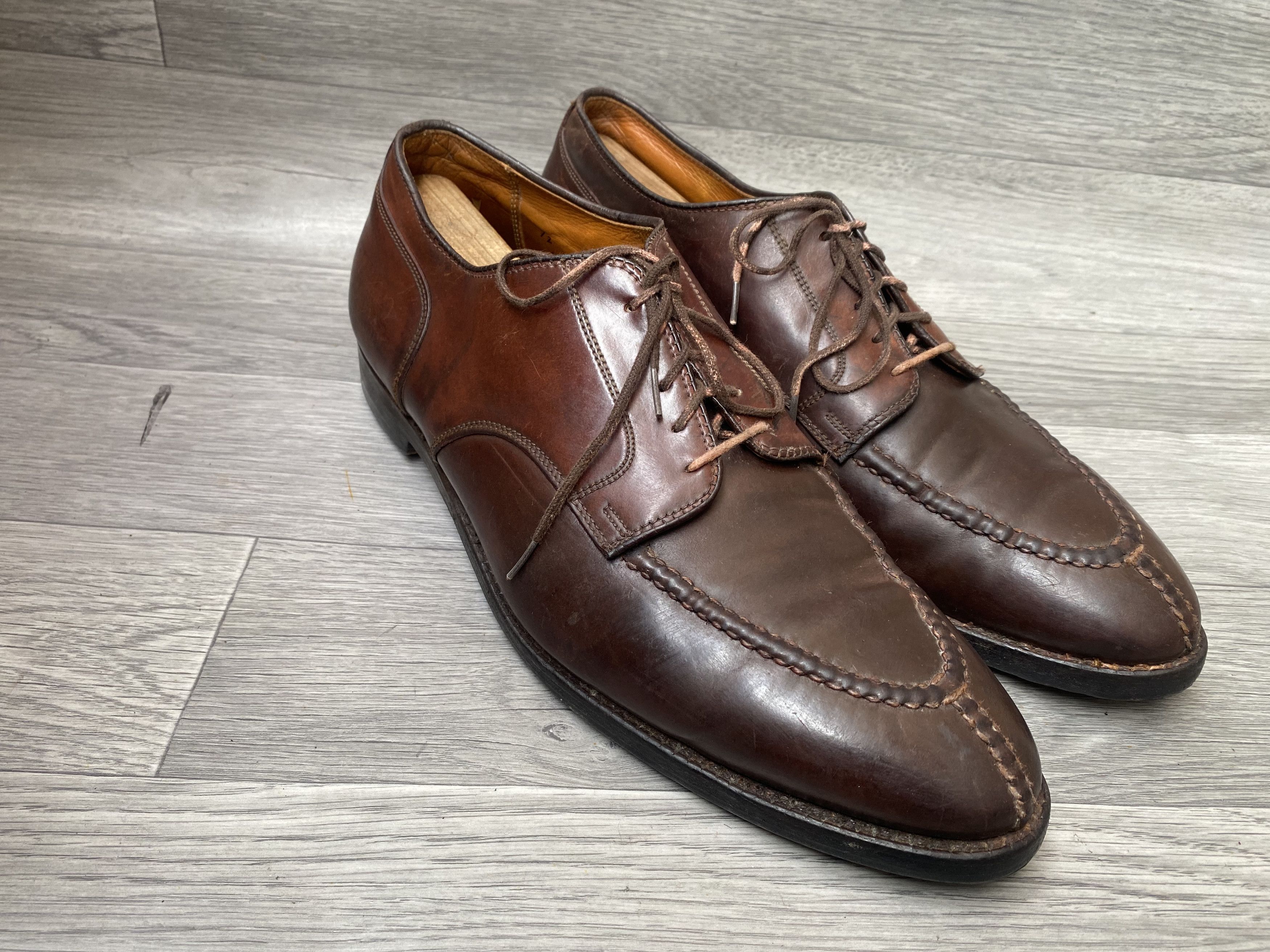 Alden Alden split toe blucher shell cordovan sz12B/D Size US 12 / EU 45 - 8 Thumbnail