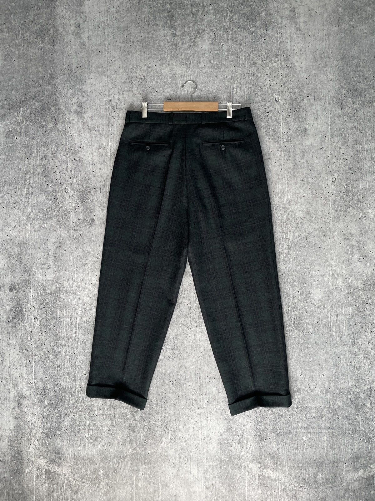 BRAX × Vintage Vintage Brax Men Size M Wool German Trousers Pants Check 90s Size US 32 / EU 48 - 2 Thumbnail