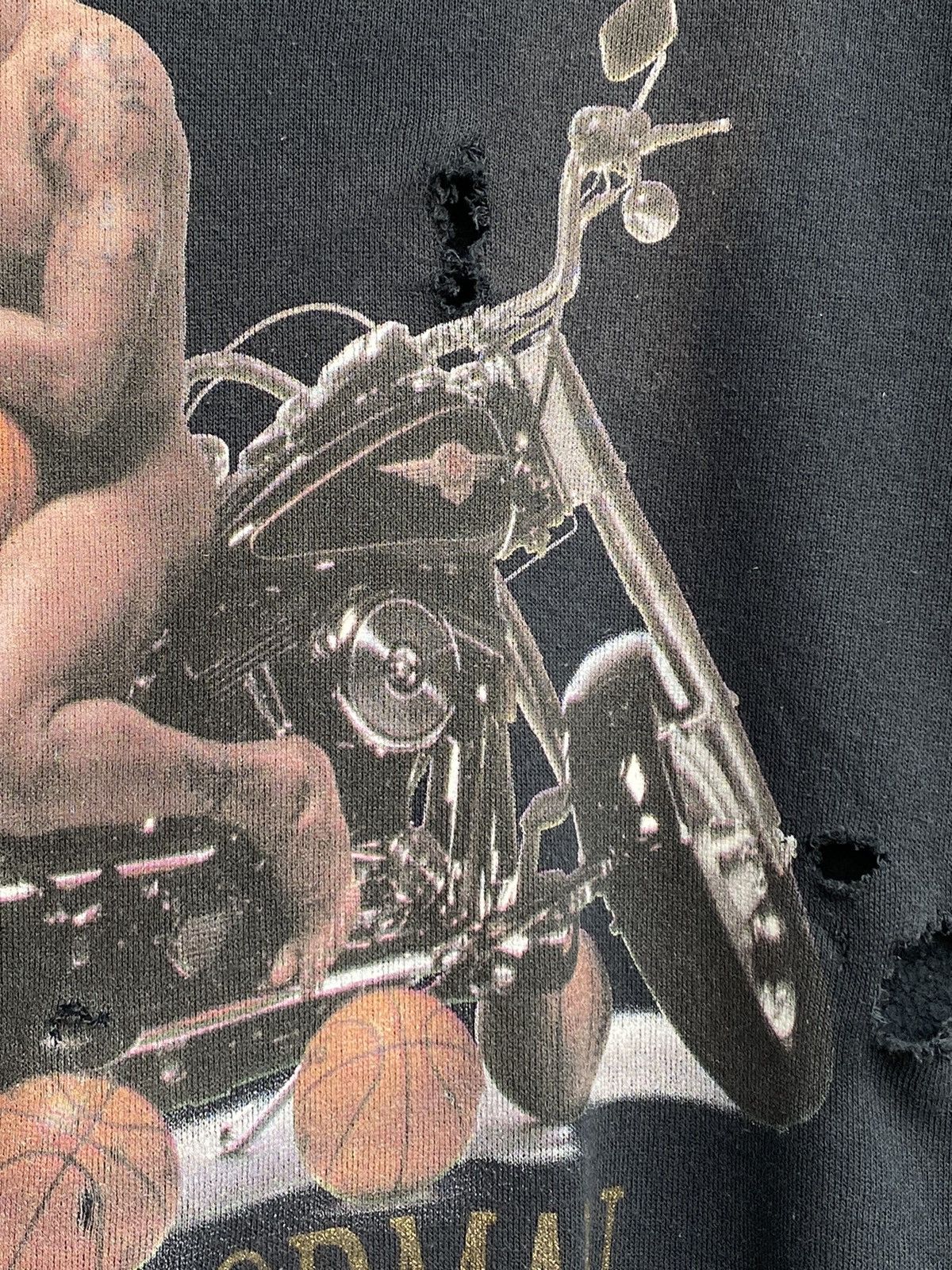Band Tees Vintage Dennis Rodman Distressed Crewneck/ Sade Travis Scott Size US M / EU 48-50 / 2 - 4 Thumbnail