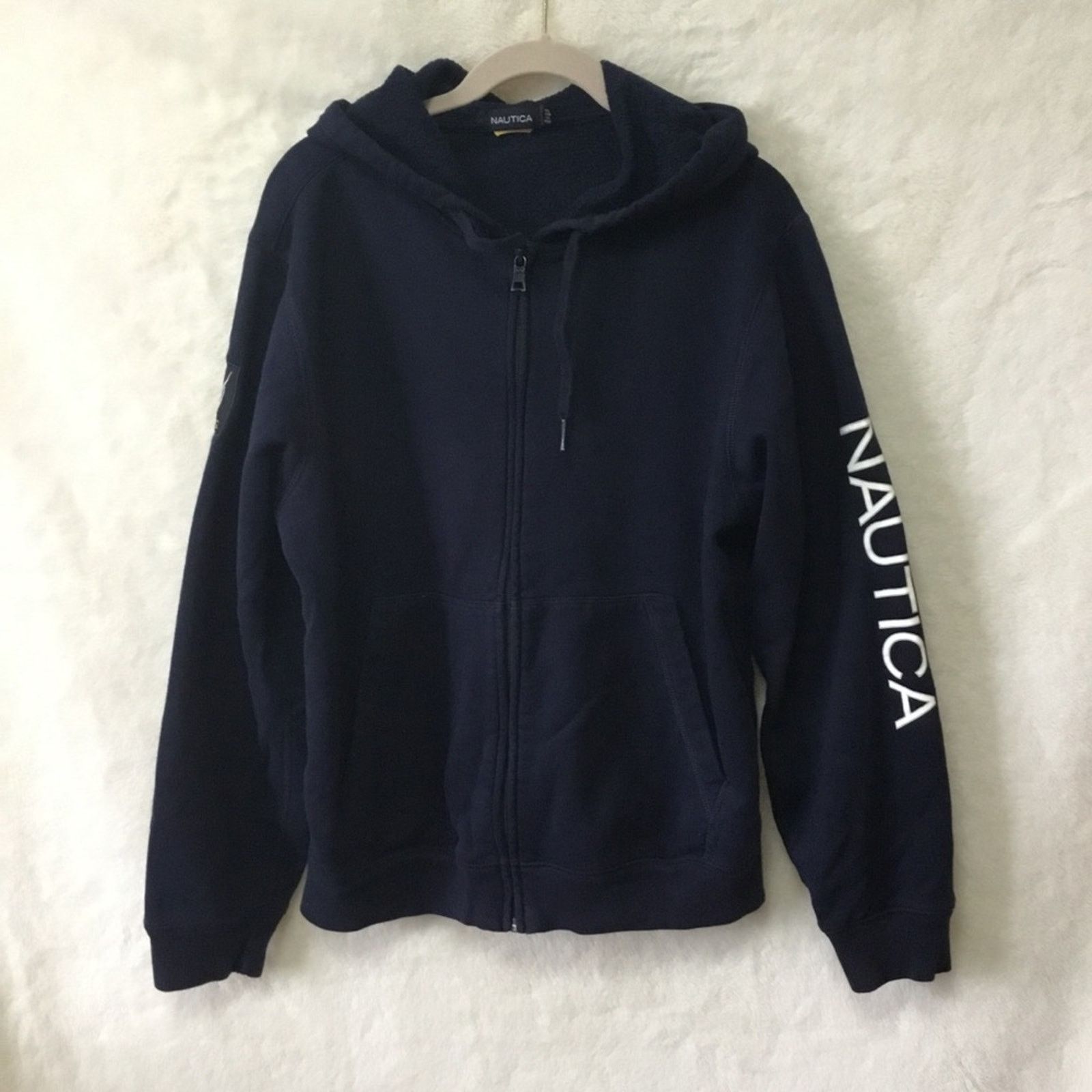Nautica Nautica Men Navy Zip-Fronted Hoodie Size US S / EU 44-46 / 1 - 2 Thumbnail