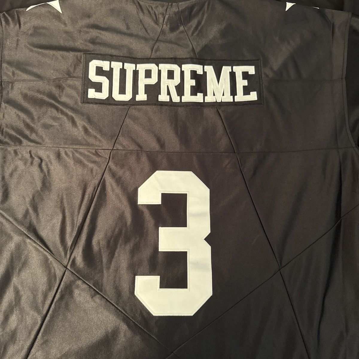 Supreme Star Football Jersey Black FW24