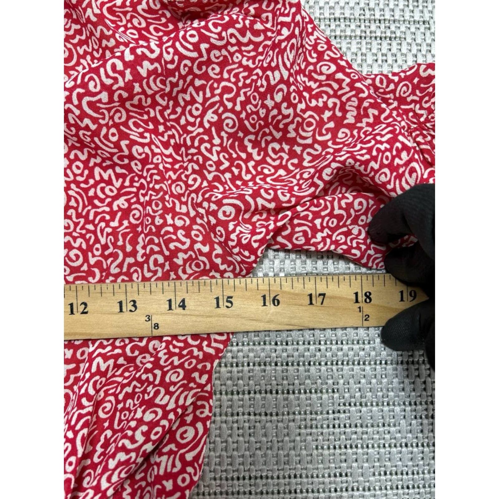 Reformation Reformation Monica Wrap Mini Dress Womens M Red Belted Lined Flounce Hem Viscose Short Sleeve Squiggle Pattern Bohemian Modern 90s? Size M / US 6-8 / IT 42-44 - 7 Thumbnail
