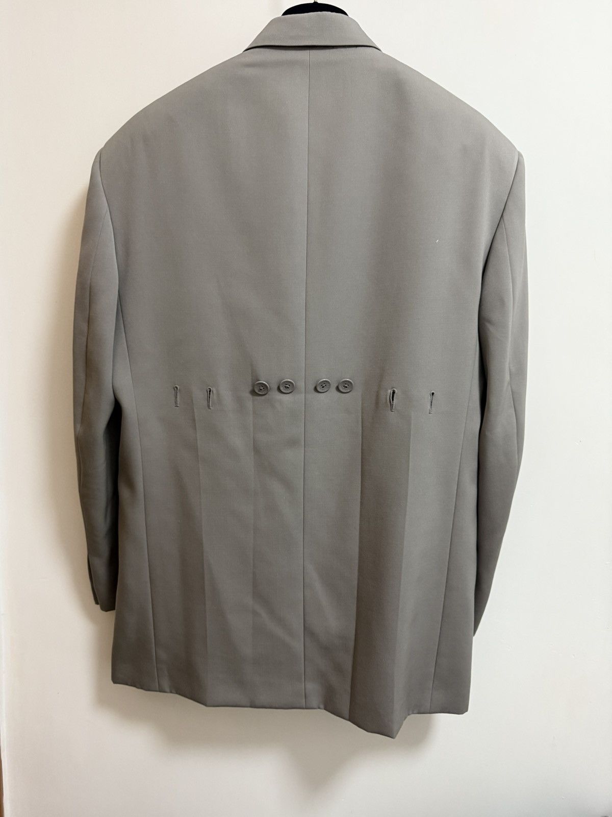Louis Vuitton Louis Vuitton gray wool oversized blazer and pants 48 Size 48L - 4 Thumbnail