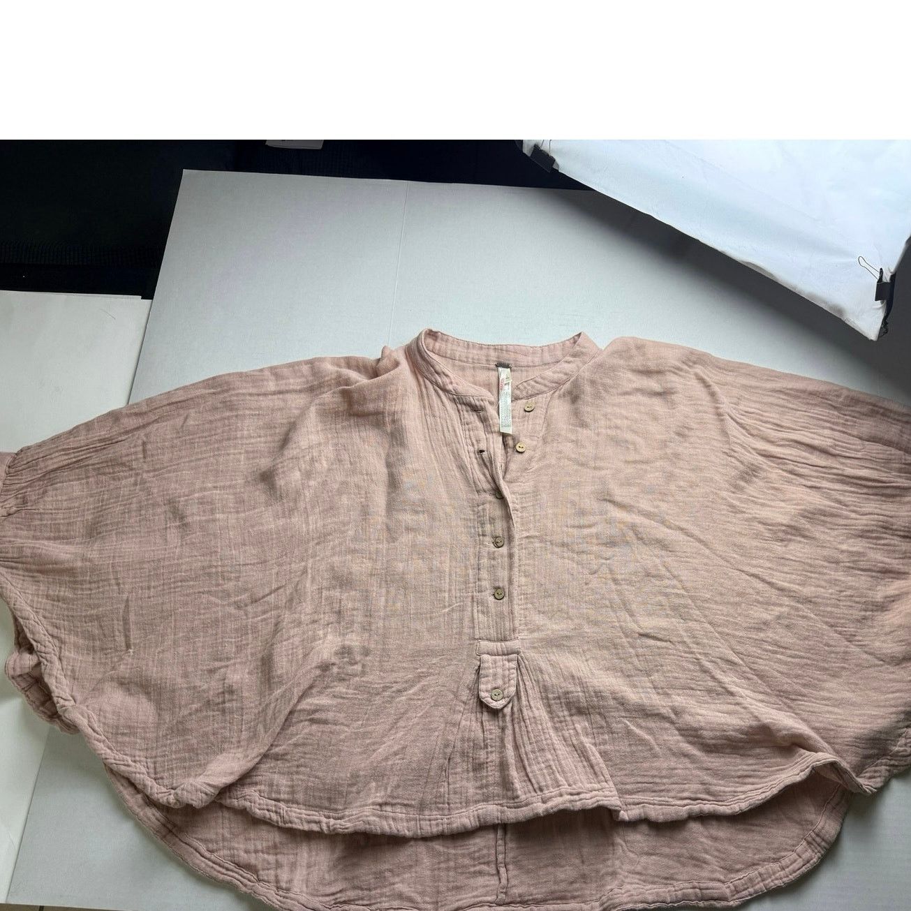 Free People Free People Traveler Top poncho-style blush size S/P Size S / US 4 / IT 40 - 5 Thumbnail