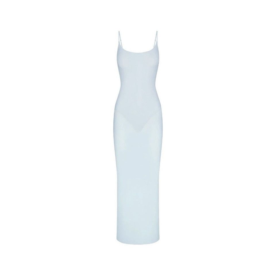 SKIMS Skims Fits Everybody Lace Long Slip Dress in Petal M | Grailed
