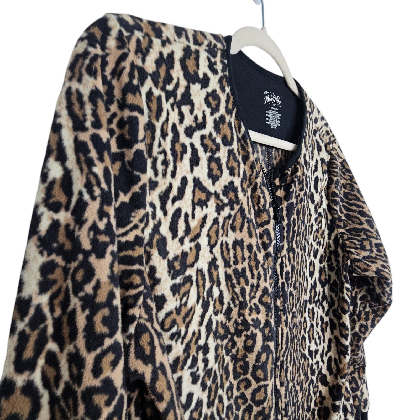 Nick Fouquet Nick & Nora Women Pajamas Leopard Print M Full Zip Sleepwear Size 38" / US 16 / IT 52 - 8 Thumbnail