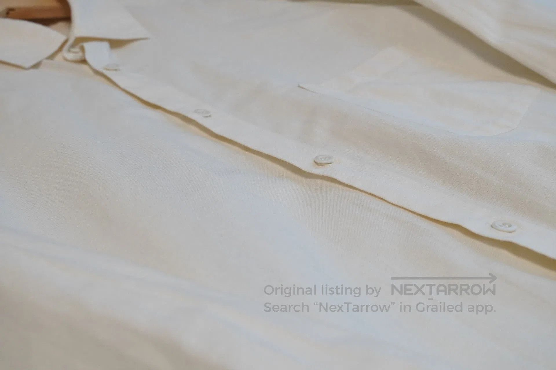 Yohji Yamamoto Yohji Yamamoto 2002SS Striped Cream Shirt. Size US XL / EU 56 / 4 - 6 Thumbnail
