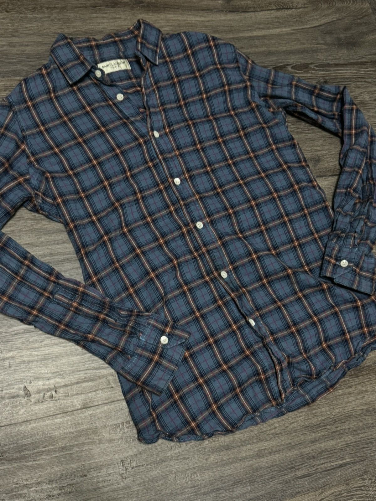 Saint Laurent Paris Saint Laurent flannel shirt Size US M / EU 48-50 / 2 - 6 Thumbnail