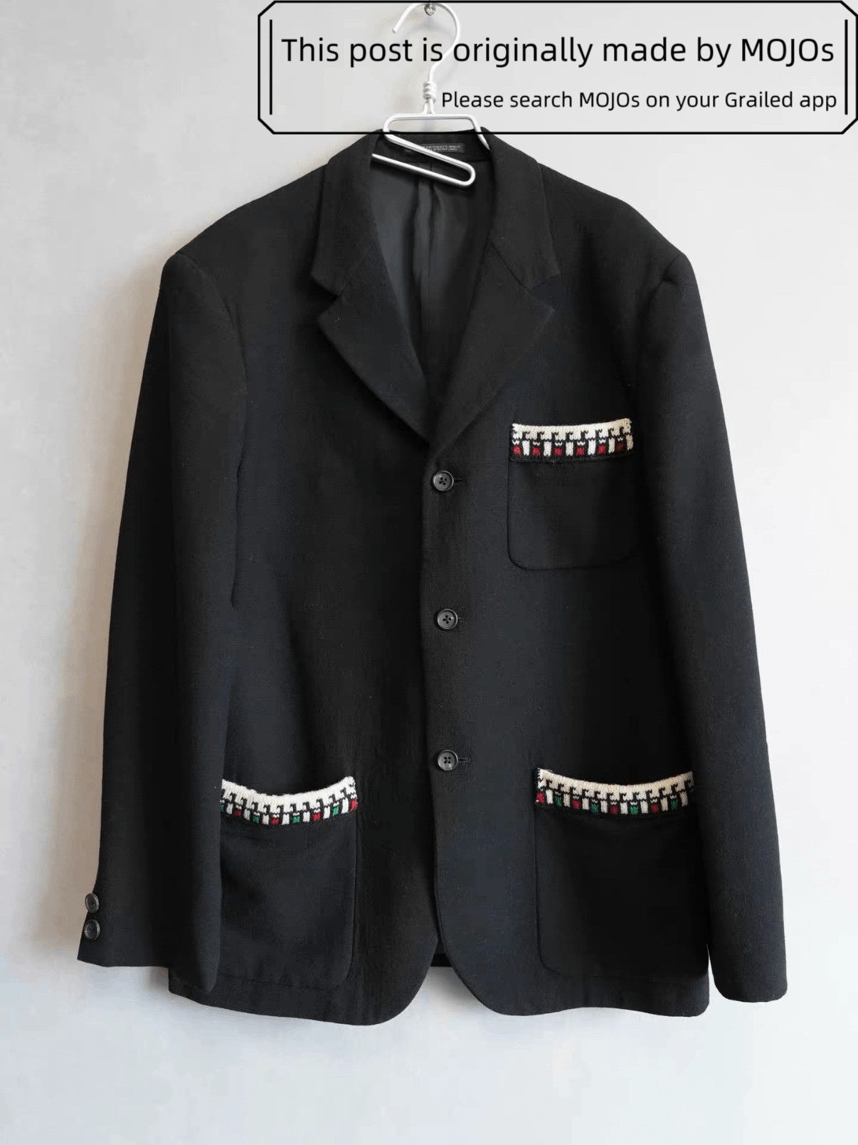 Yohji Yamamoto Yohji Yamamoto POUR HOMME18AW No Collar Jacket HV