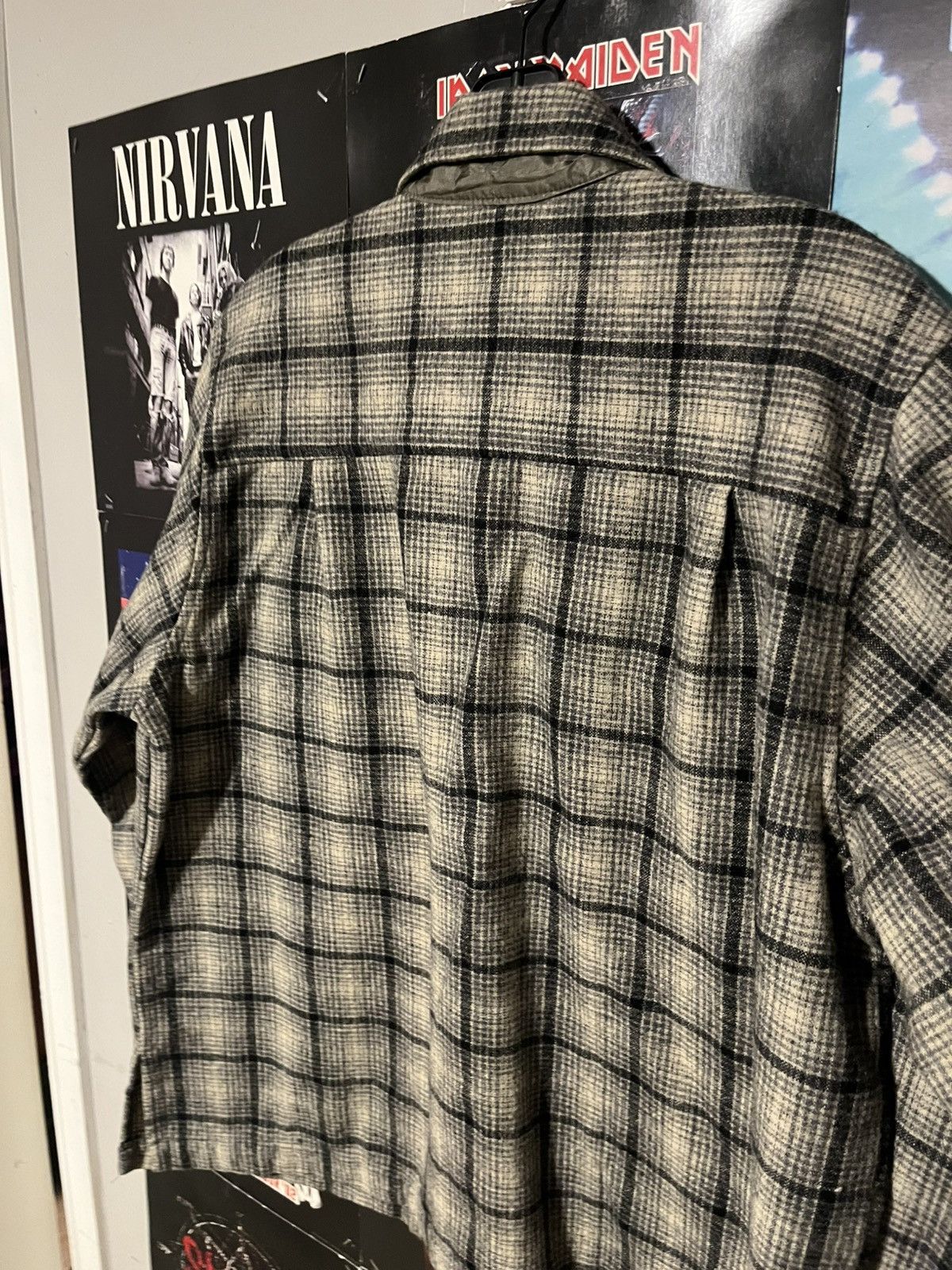 Gap Vintage Y2K 2000’s Gal Wool Flannel Button Down shirt Size US M / EU 48-50 / 2 - 10 Thumbnail